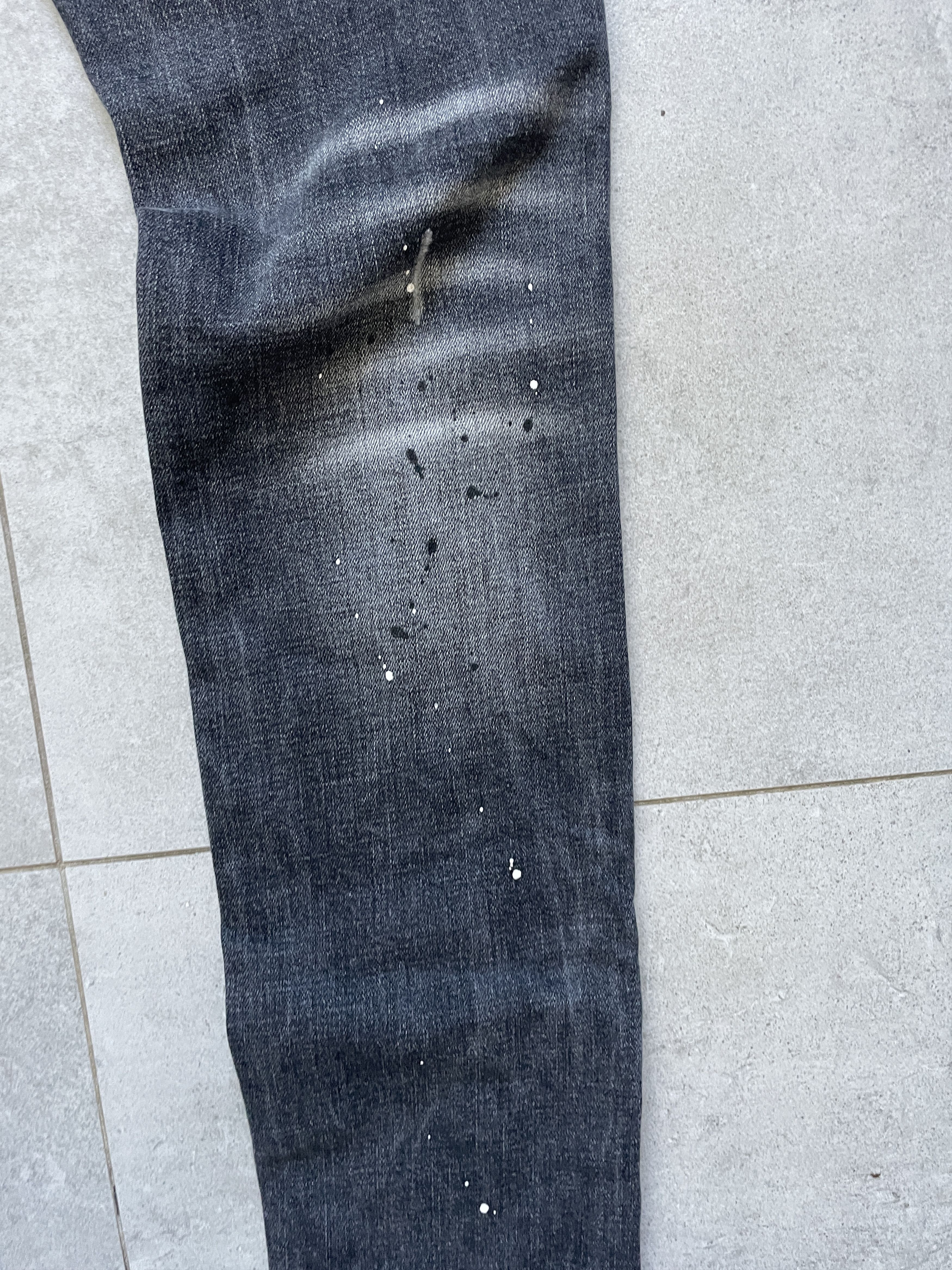 Dsquared2 DSQUARED2 SKINNY GALLERY DEPT TYPE PAINTED DISTRESSED DENIM Size US 29 - 19 Thumbnail