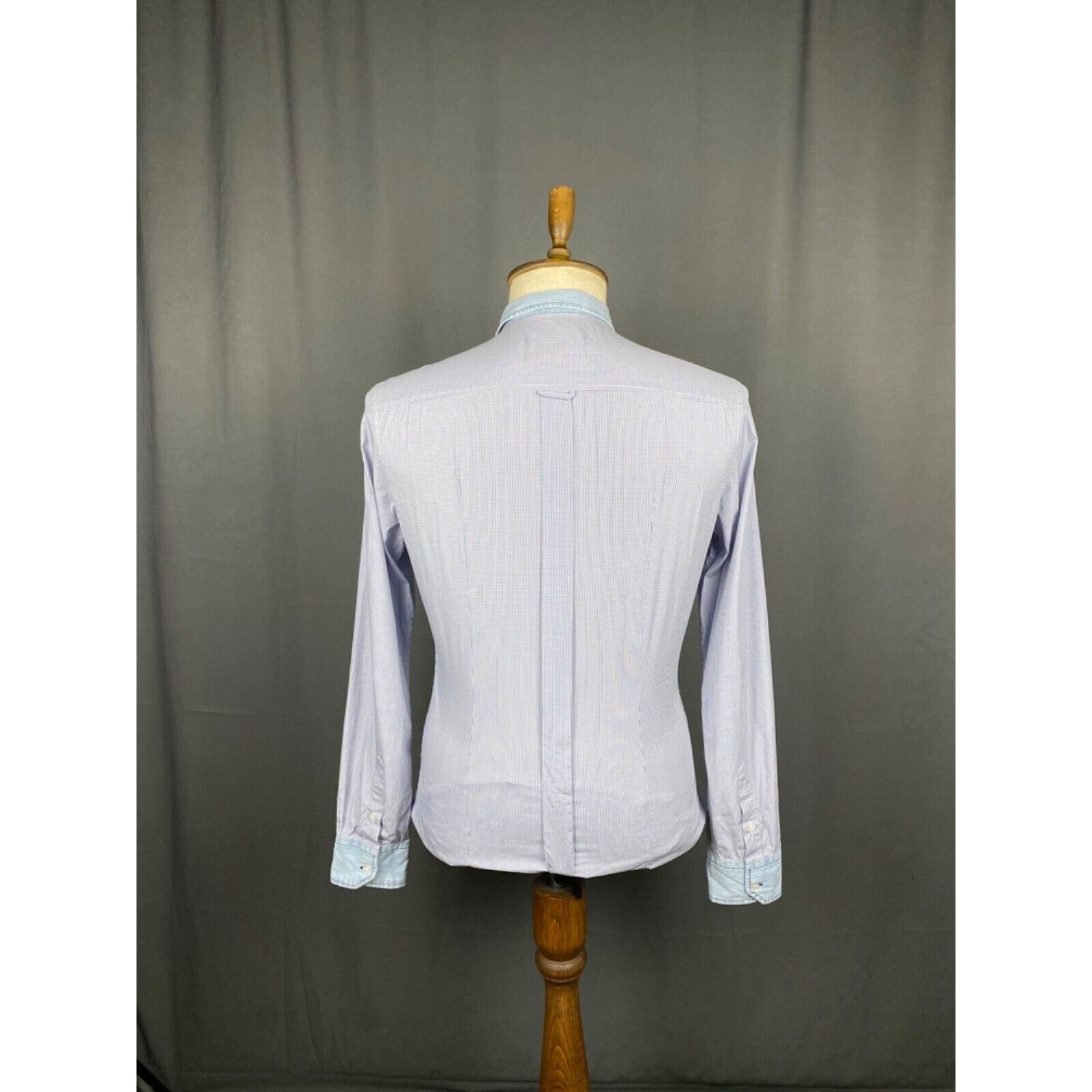 Dolce & Gabbana Dolce&Gabbana Brad Line Men's Blue Longsleeve Shirt Size 39/ Size US M / EU 48-50 / 2 - 7 Thumbnail