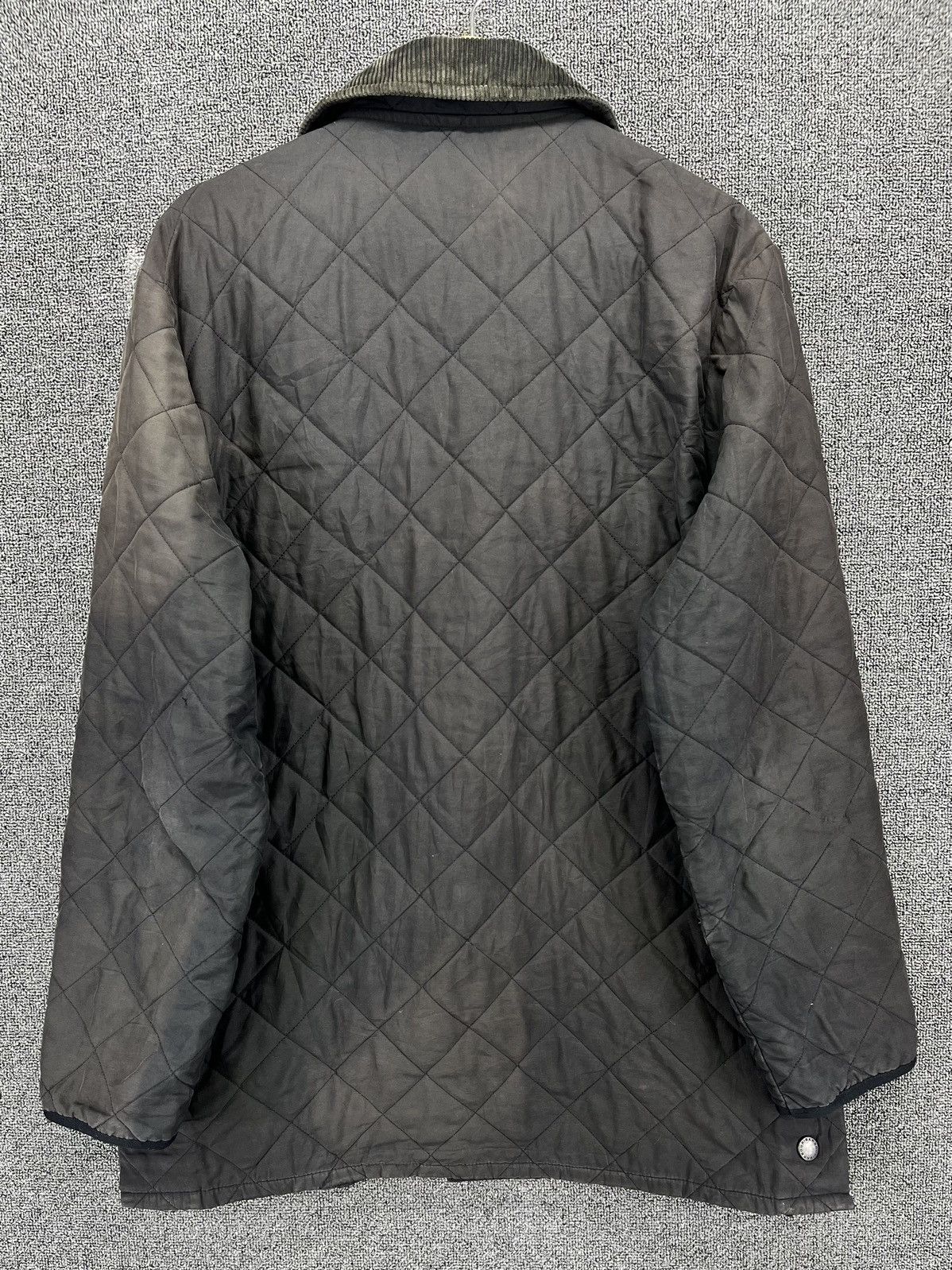 Barbour Vintage Barbour Trashed Quilted Jacket Size US L / EU 52-54 / 3 - 8 Thumbnail