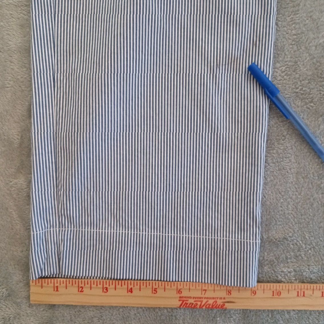 Talbots Talbots Pants Womens Size 10 Cropped Straight Pockets Blue Striped Mid Rise 35x24 Regular Inseam 24" Size 32" / US 10 / IT 46 - 6 Thumbnail