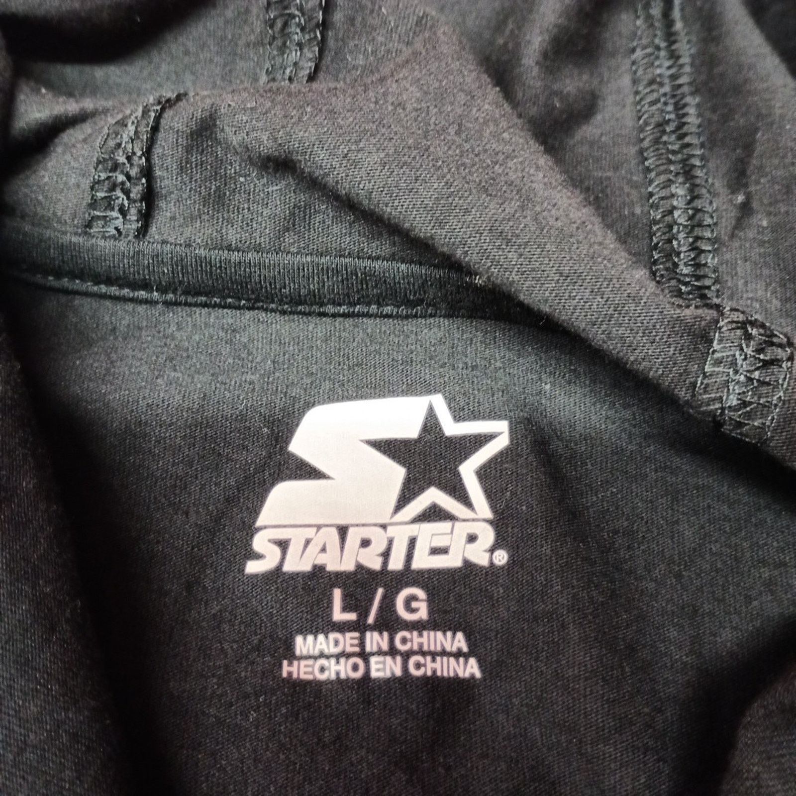 Starter Starter Carolina Panthers Hoodie Spell Out Mens Size L Black Size US L / EU 52-54 / 3 - 4 Thumbnail