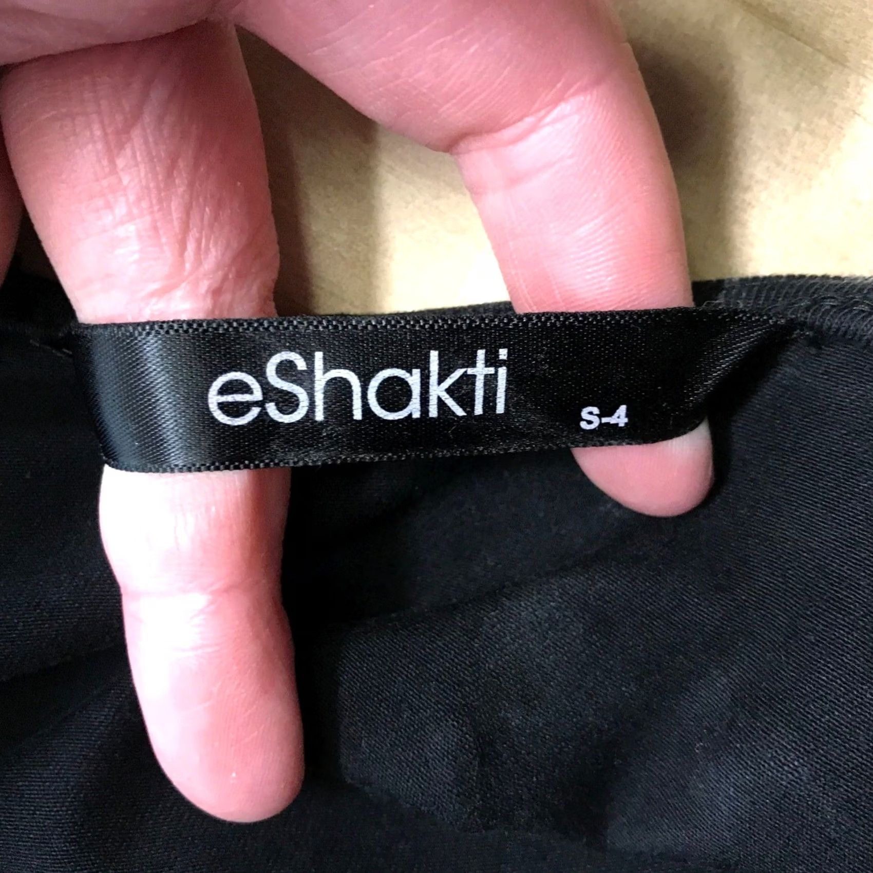 Vintage eShakti Black Draped Mock Neck Cap Sleeve Wide Leg Jumpsuit Size 4 Women's One-Piece Party/Cocktail Workwear Casual Elegant Size 27" / US 4 / IT 40 - 7 Thumbnail