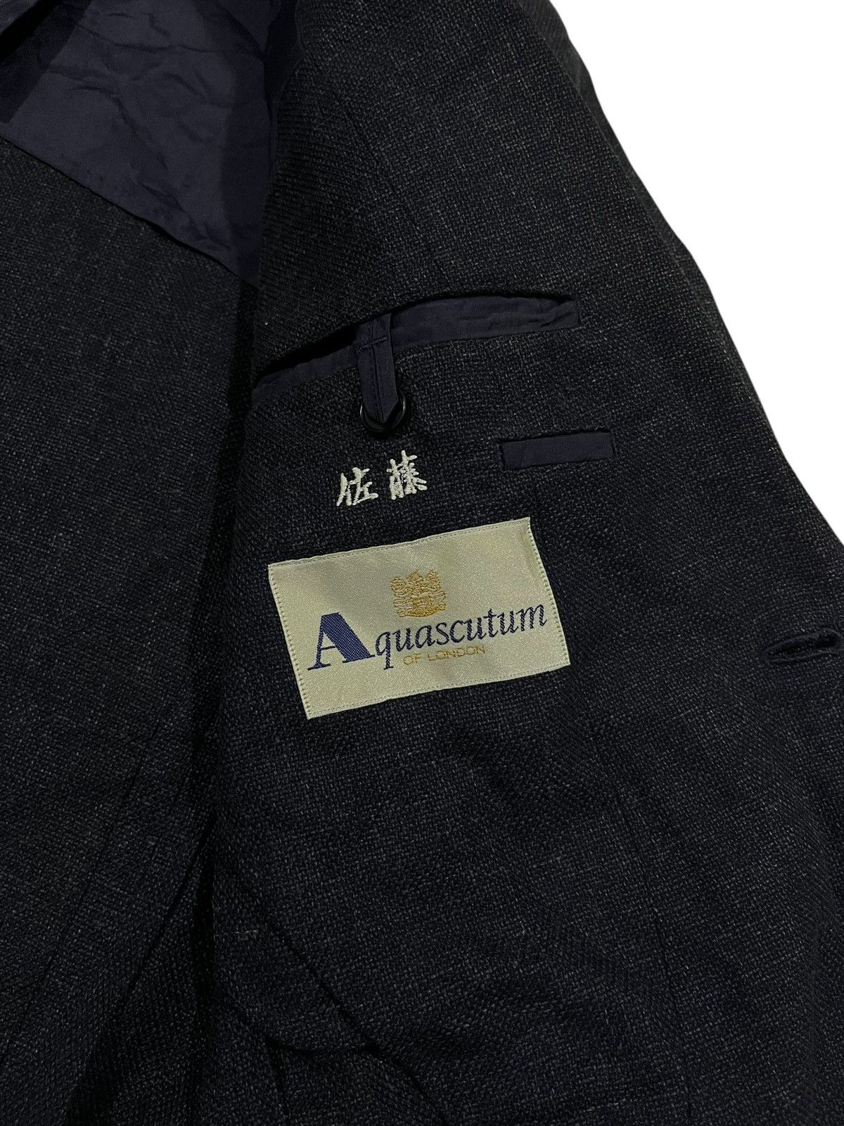 Aquascutum AQUASCUTUM OF LONDON LINED POLYESTER BLAZER Size US L / EU 52-54 / 3 - 11 Thumbnail