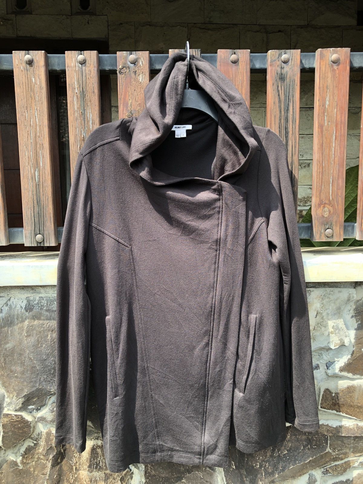 Helmut Lang × If Six Was Nine HELMUT LANG ASYMETRYCAL HOODIE BLACK Size M / US 6-8 / IT 42-44 - 1 Thumbnail