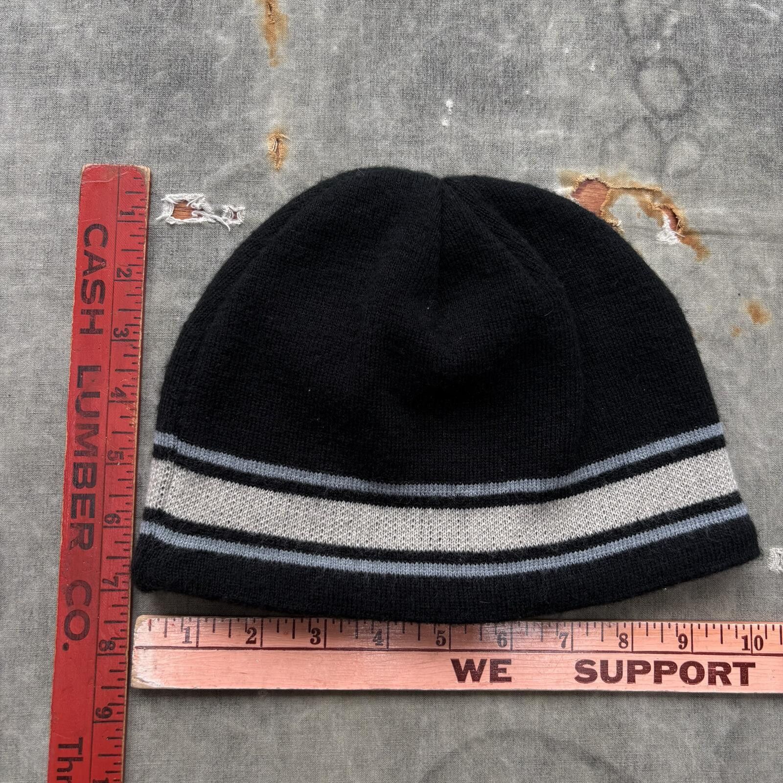 Vintage Vintage 90s Y2K Striped Alaska Outdoor Nature Grunge Beanie Size ONE SIZE - 2 Thumbnail