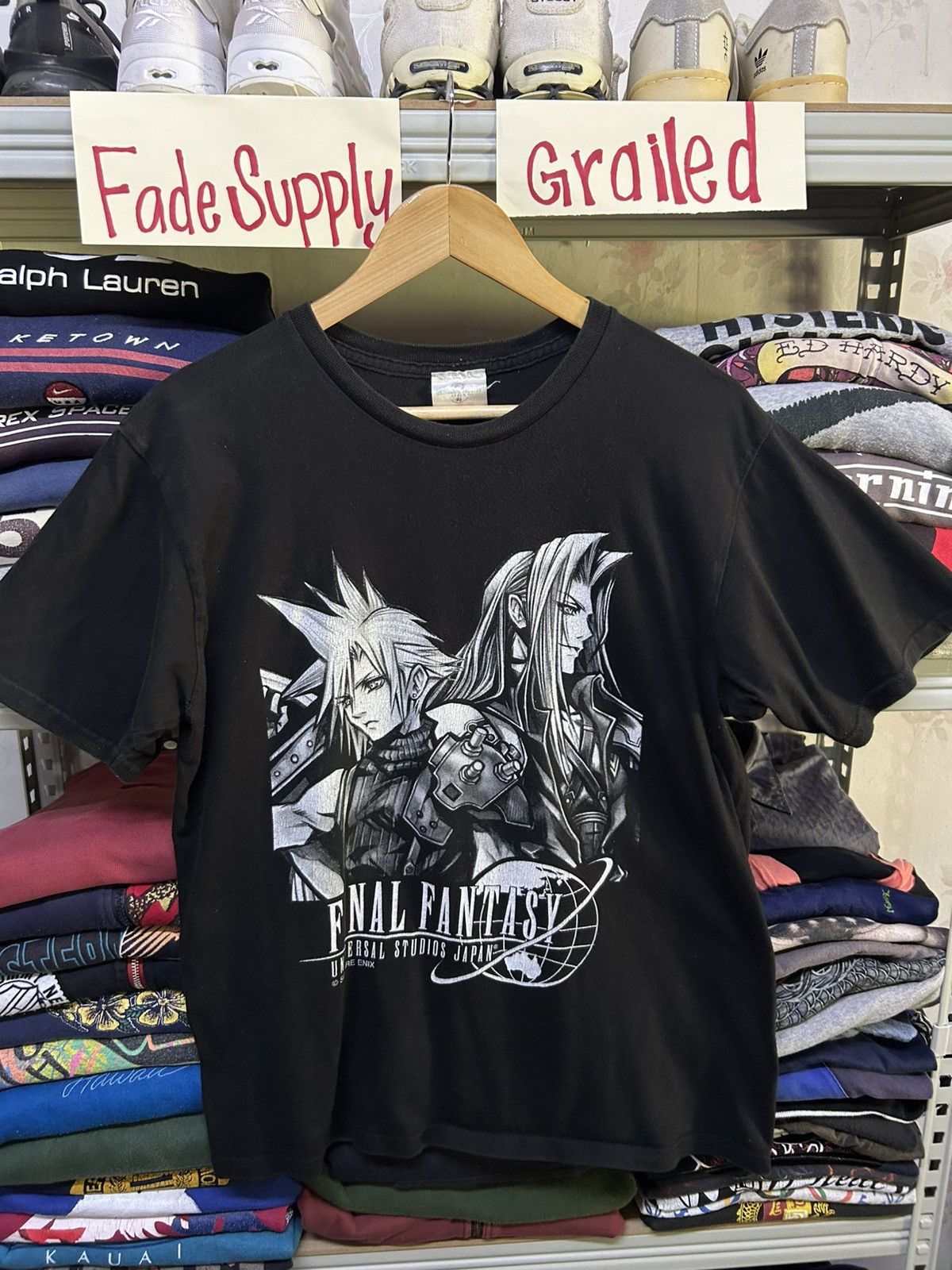 Anime Vintage Video Game Final Fantasy VII Universal Studio Size US M / EU 48-50 / 2 - 1 Thumbnail