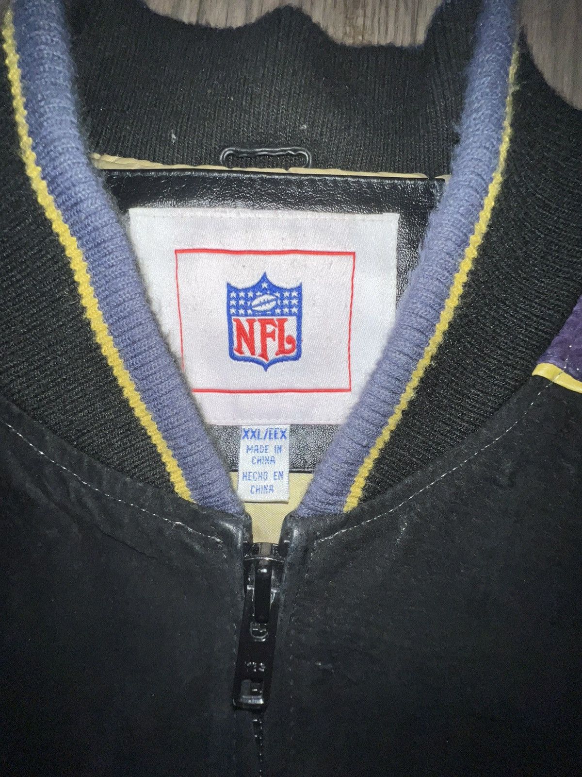 NFL NFL Baltimore Ravens Suede Leather varsity Jacket Size US XXL / EU 58 / 5 - 4 Thumbnail