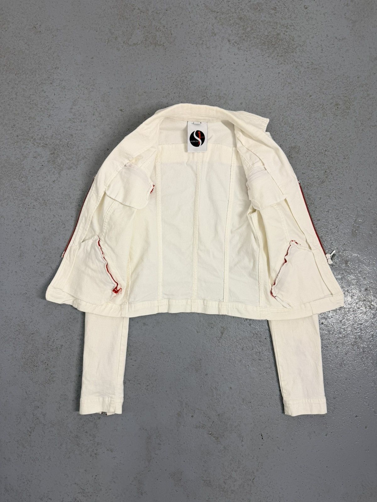 plein sud Plein Sud Multi-zip Bloody Denim Jacket Size M / US 6-8 / IT 42-44 - 10 Thumbnail