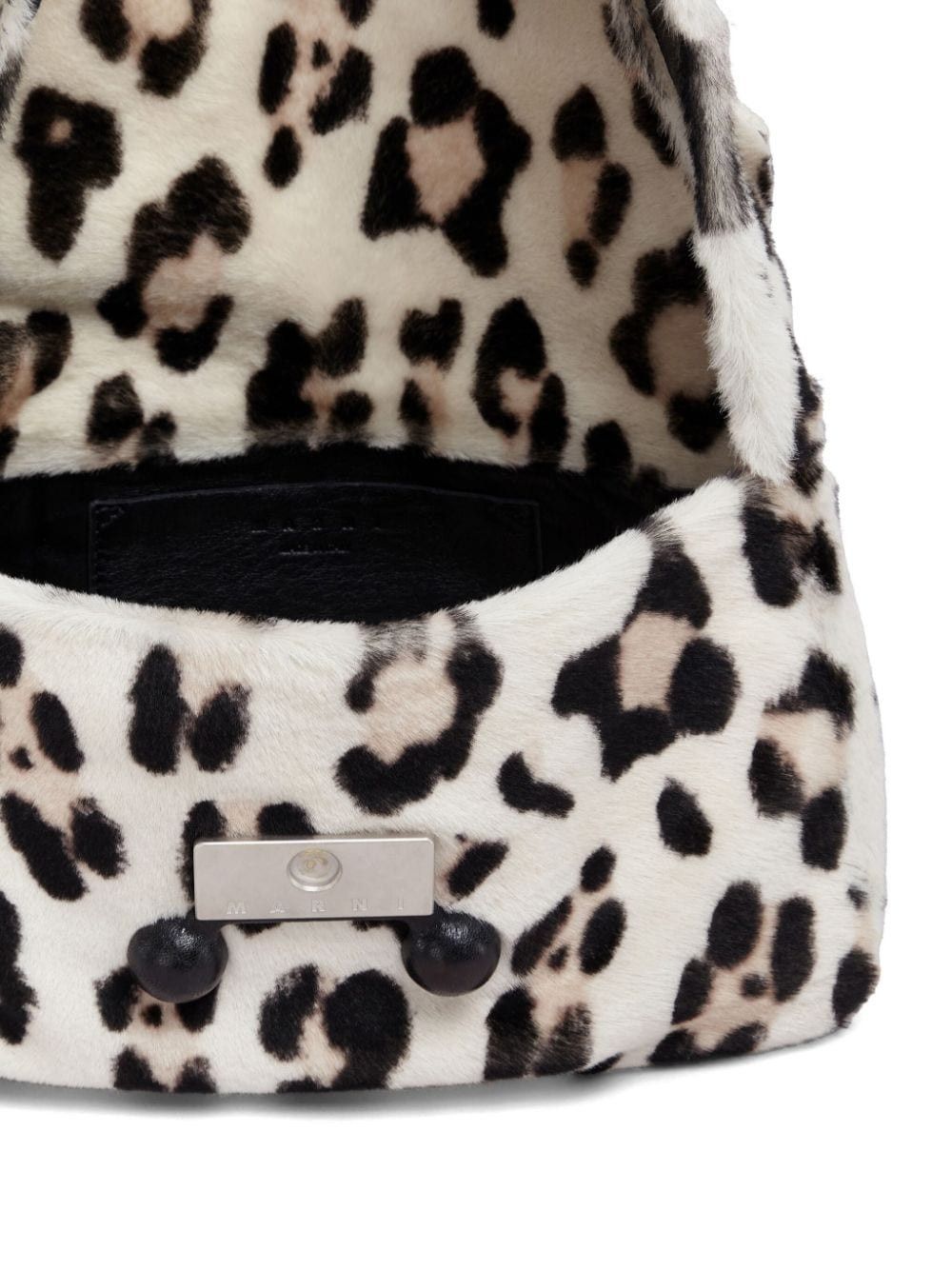 Marni o1w1db11125 Size:OS/Animal Print Shoulder Bag in White/Black Size ONE SIZE - 5 Thumbnail