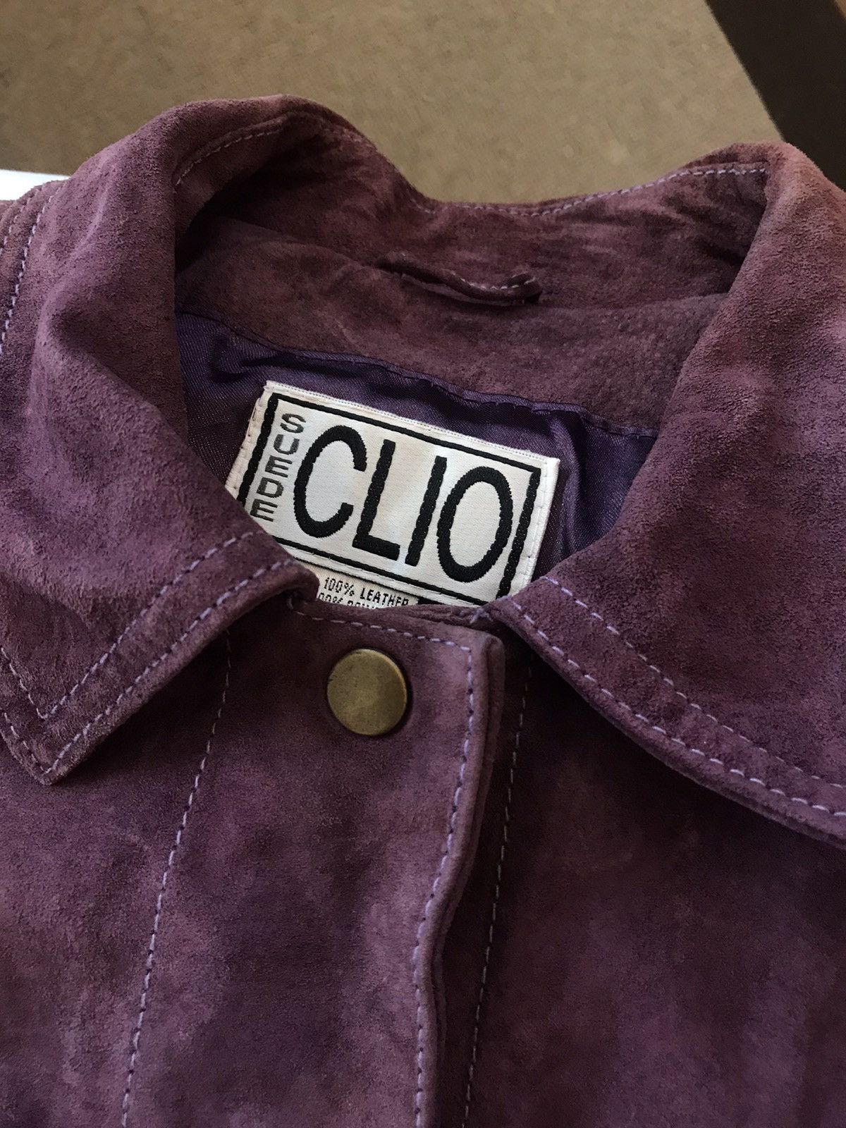 Japanese Brand × Vintage Vintage Suede Leather Jacket ( Clio ) Size M / US 6-8 / IT 42-44 - 4 Thumbnail