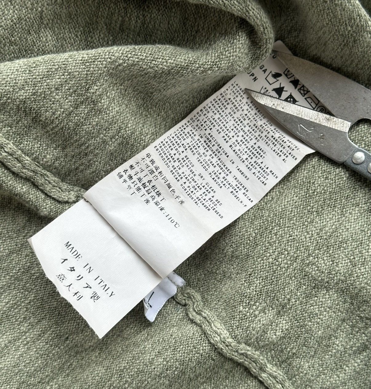 Stone Island Rare Vintage Stone Island 1989 Pullover Jumper Green V-NECK Size US L / EU 52-54 / 3 - 13 Thumbnail