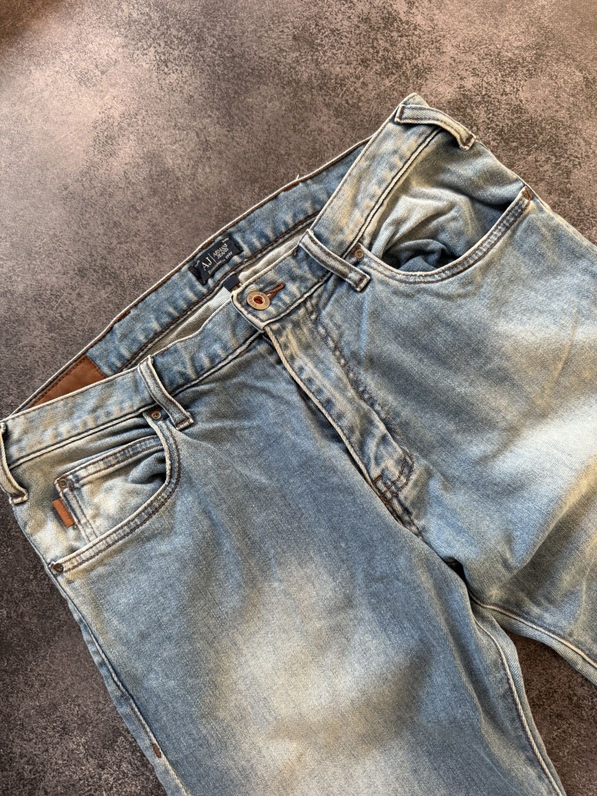 Armani ARMANI VINTAGE METAL LOGO JEANS IF SIX WAS NINE LGB GLAMOUR Size US 32 / EU 48 - 5 Thumbnail
