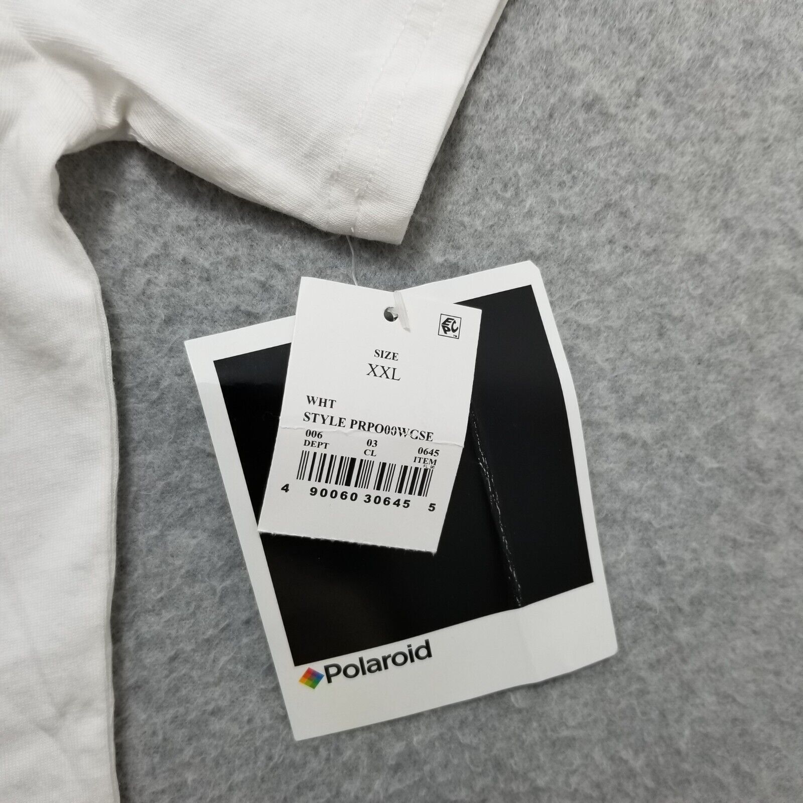 Polaroid Polaroid Shirt Womens 2X Boxy Short Sleeve Rainbow Spell Out Size ONE SIZE - 3 Thumbnail