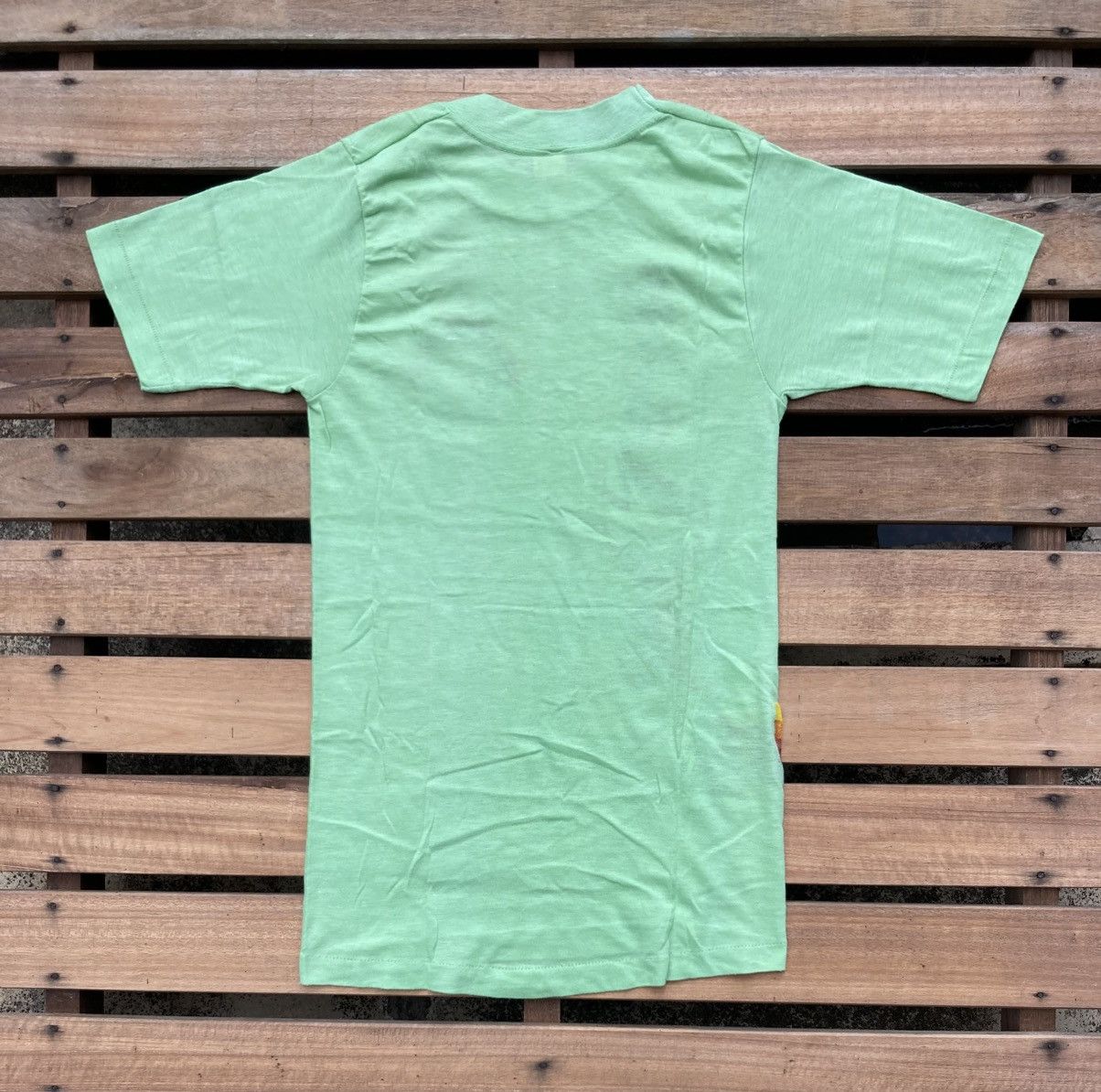 Vintage Vintage 70s Hawaii Polytees Neon Green T shirt Size US S / EU 44-46 / 1 - 3 Thumbnail