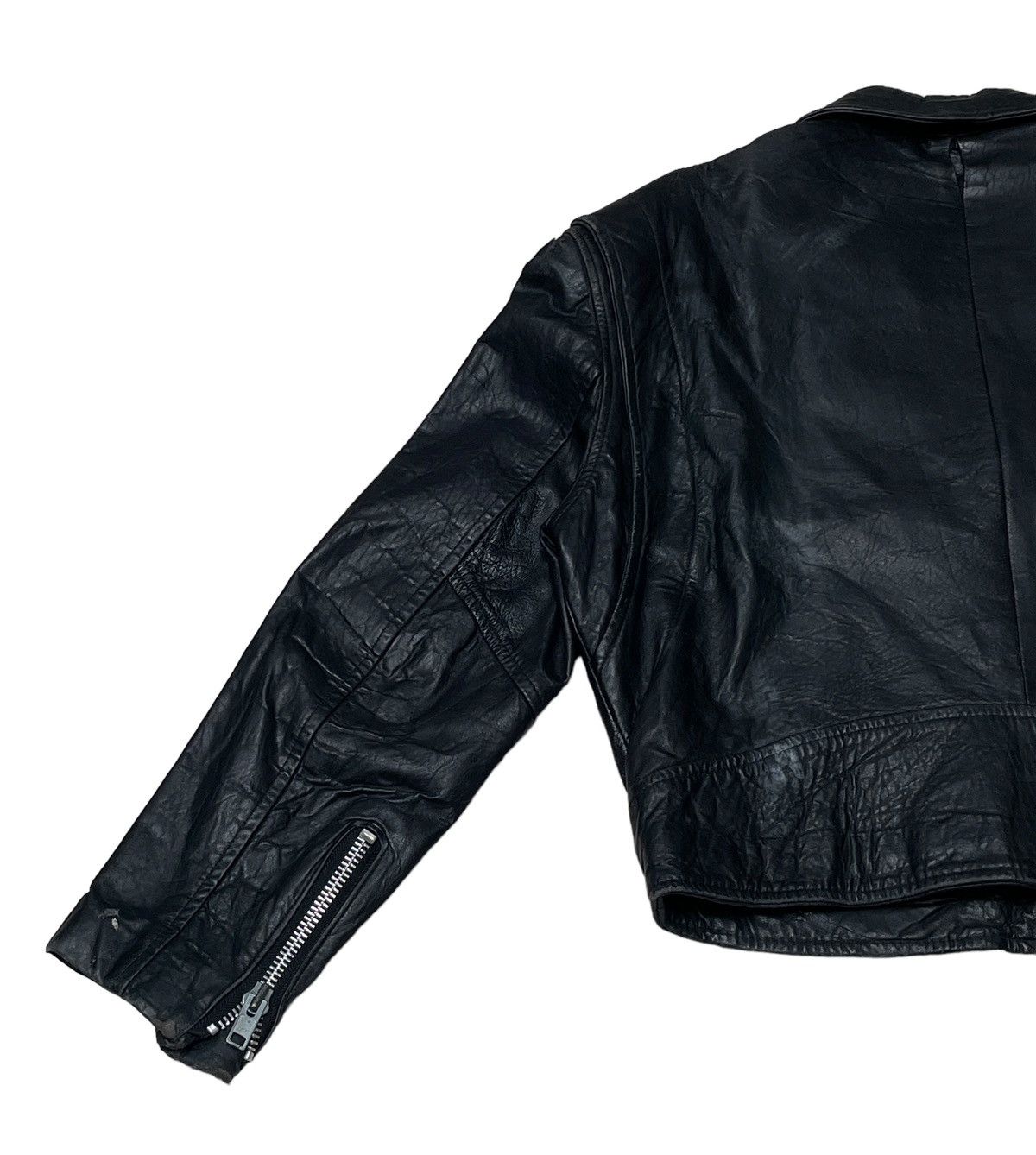 Vintage Vintage Brand Cosa Nova Double Collar Leather Jacket 1990s Size US L / EU 52-54 / 3 - 9 Thumbnail