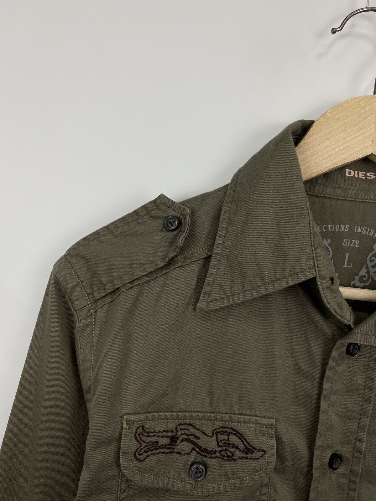 Diesel 🇺🇸 Vintage Y2K Diesel Western Shirt Retro Hype Navajo Rare Size US L / EU 52-54 / 3 - 7 Thumbnail