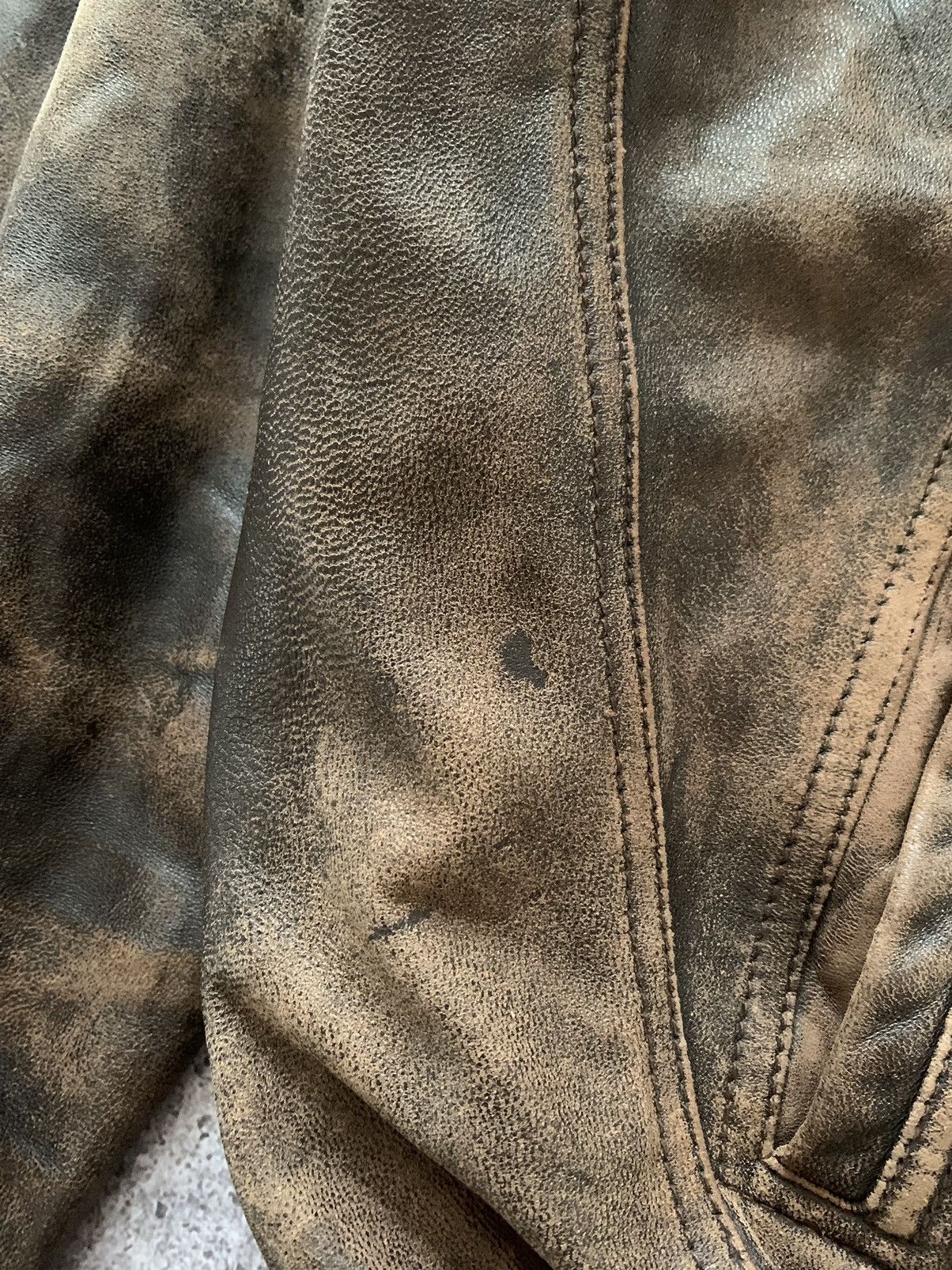 Other Faded Brown Leather Jacket Size US M / EU 48-50 / 2 - 8 Thumbnail
