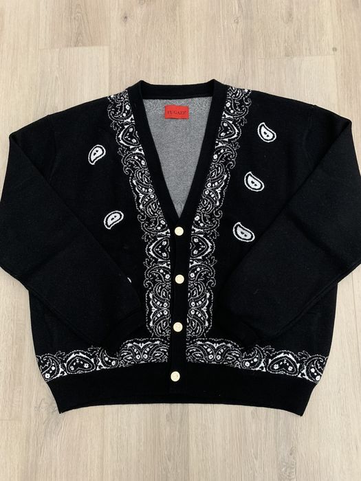 Fugazi Fugazi Paisley Bandana Cardigan Sweater | Grailed