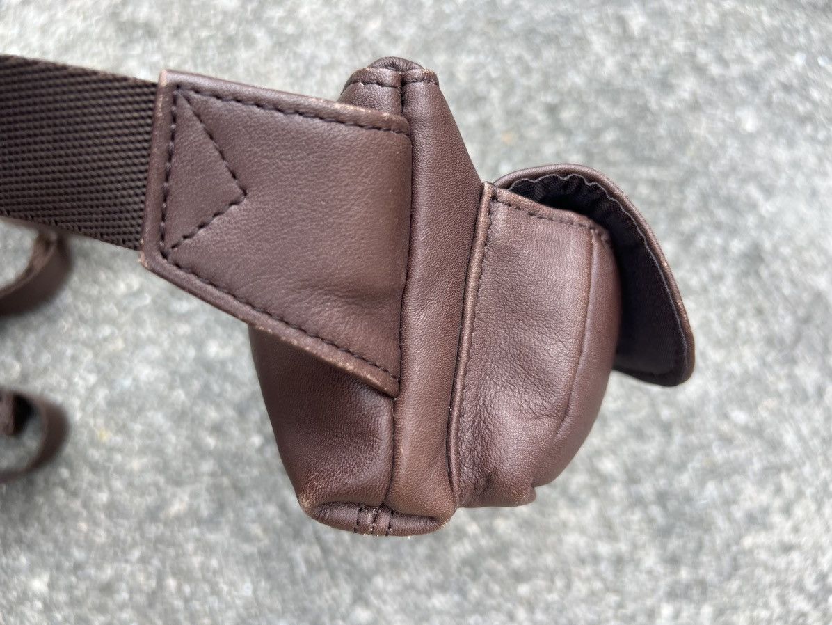 Leather VTG RONSON L.V.ARONSON Patina Brown Leather Mini Pouch Bag Size ONE SIZE - 13 Thumbnail