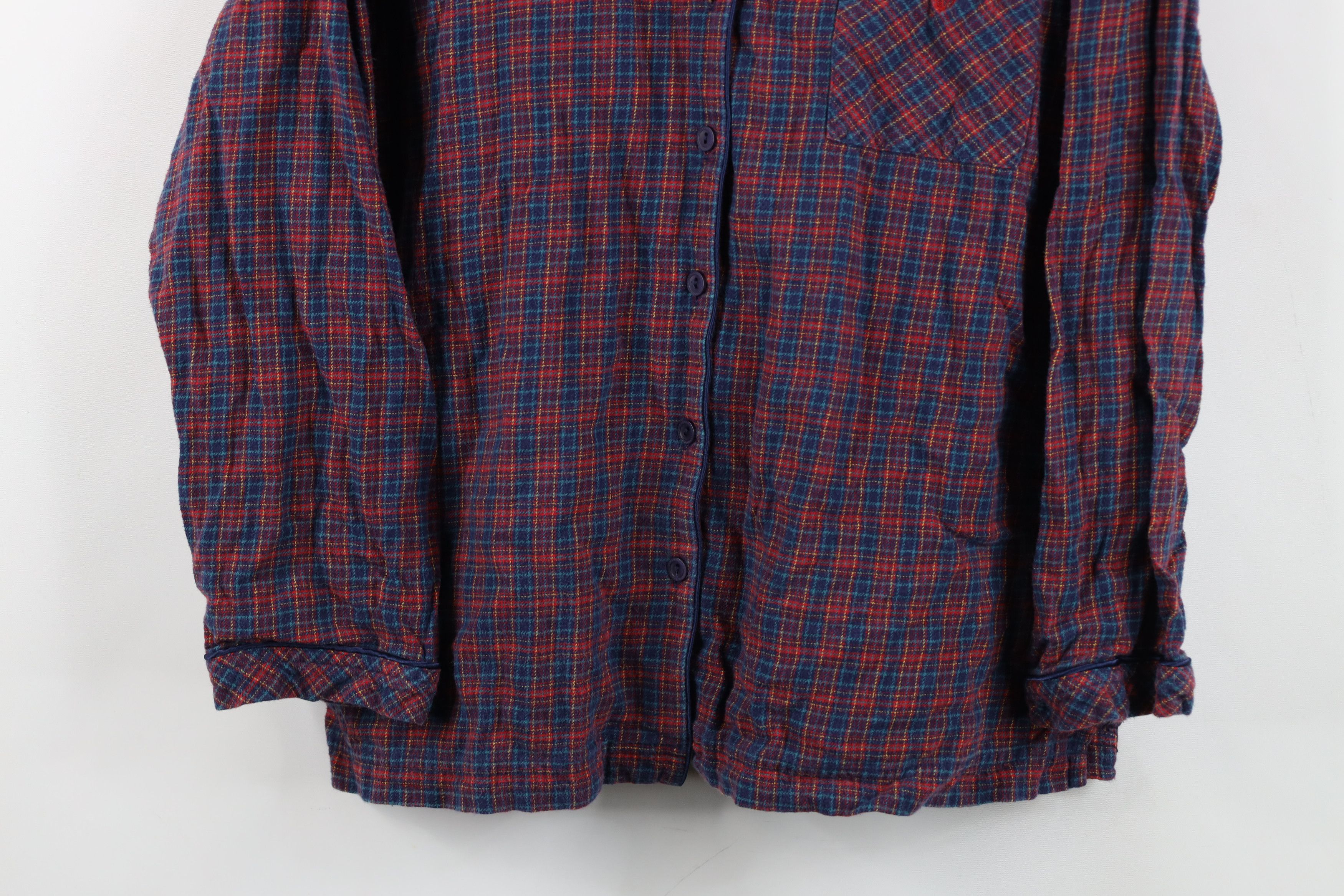 Victoria's Secret Vintage 90s Y2K Victorias Secret Monogram Pajamas Shirt Size L / US 10 / IT 46 - 3 Thumbnail