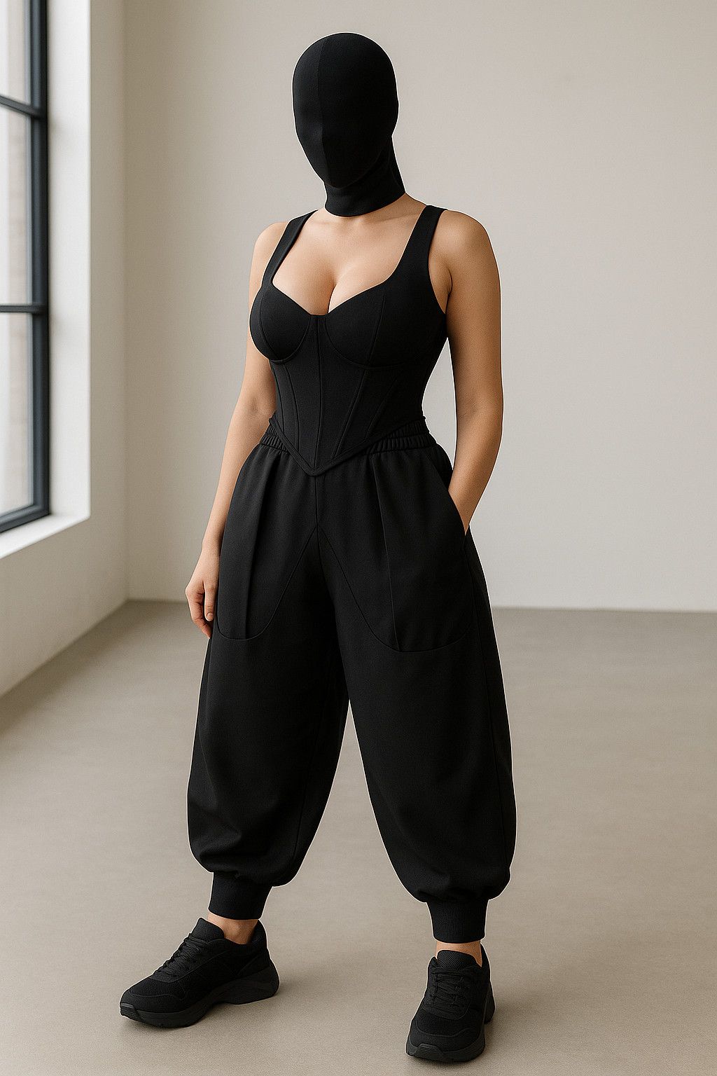 Other Oversized Japanese Pants Avant-Garde Harem Trousers Size 29" - 1 Thumbnail