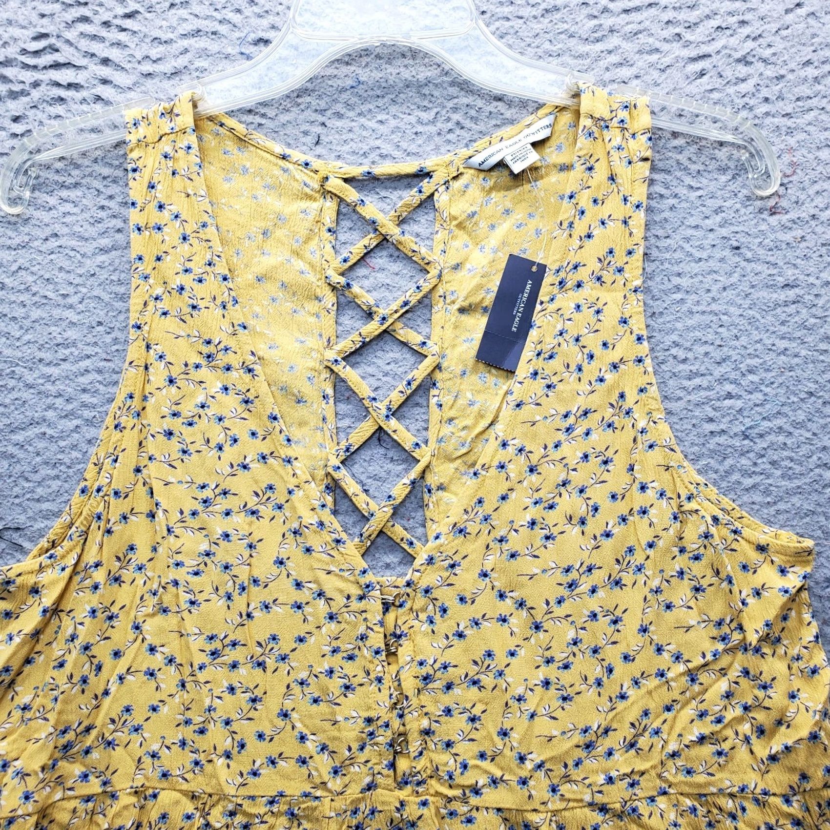 American Eagle Outfitters American Eagle Outfitters Blouse Wool? Mult Floral Cross Back Womens M Shirt Size M / US 6-8 / IT 42-44 - 7 Thumbnail