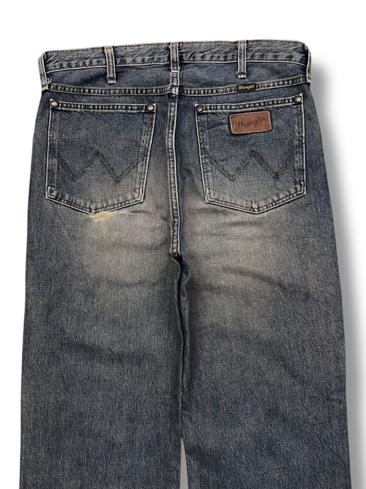 Wrangler Bootcut Vintage 90s Wrangler Blue Bell USA - Faded Mud Wash Size US 32 / EU 48 - 5 Thumbnail