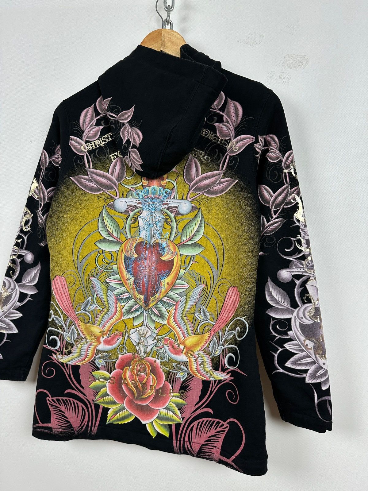 Christian Audigier Vintage Christian Audigier Y2K Full Zip Hoodie Size M / US 6-8 / IT 42-44 - 15 Thumbnail