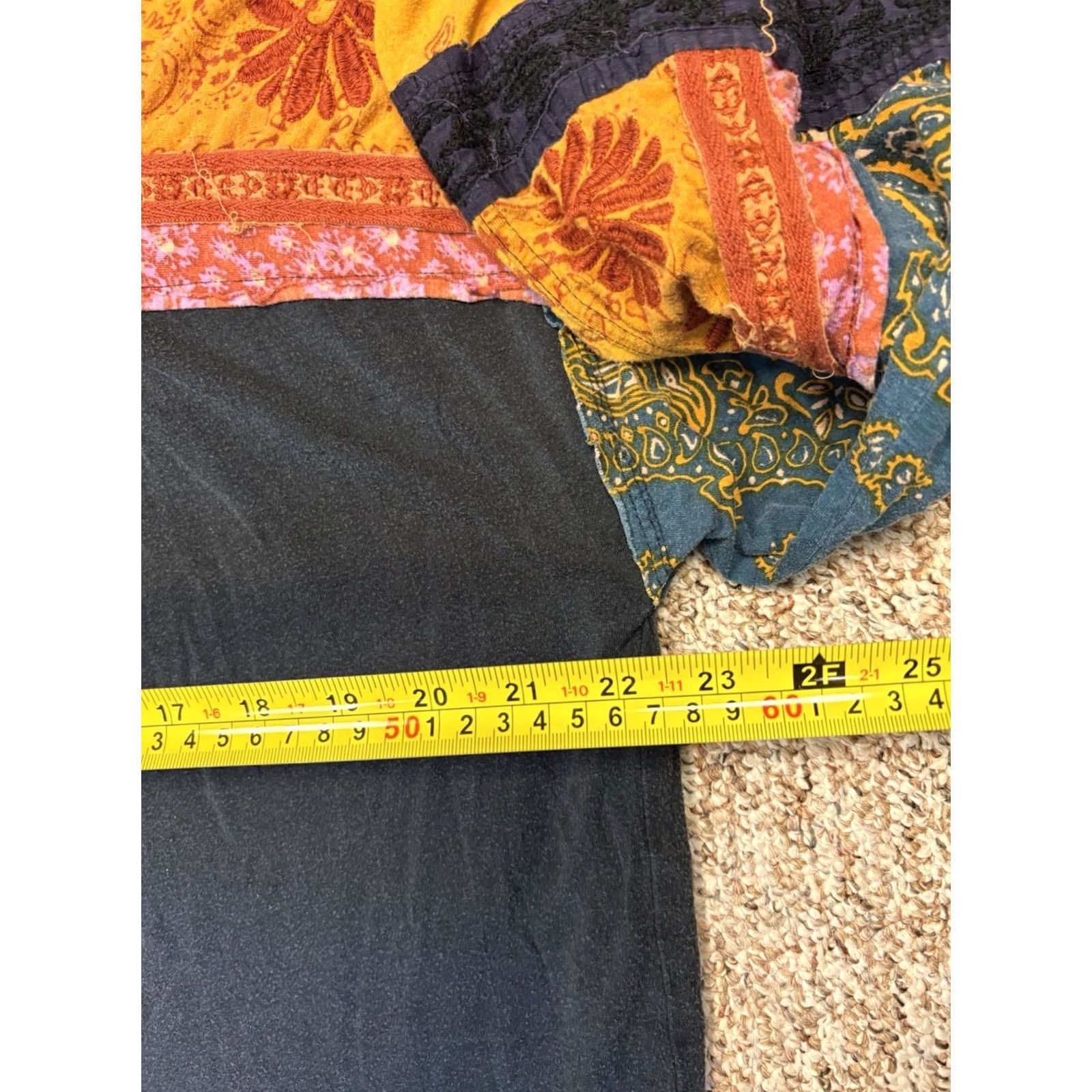 Vintage We The Free Free People Women Shirt 3/4 Sleeve Floral Linen Bohemian Fall Large Size L / US 10 / IT 46 - 7 Thumbnail