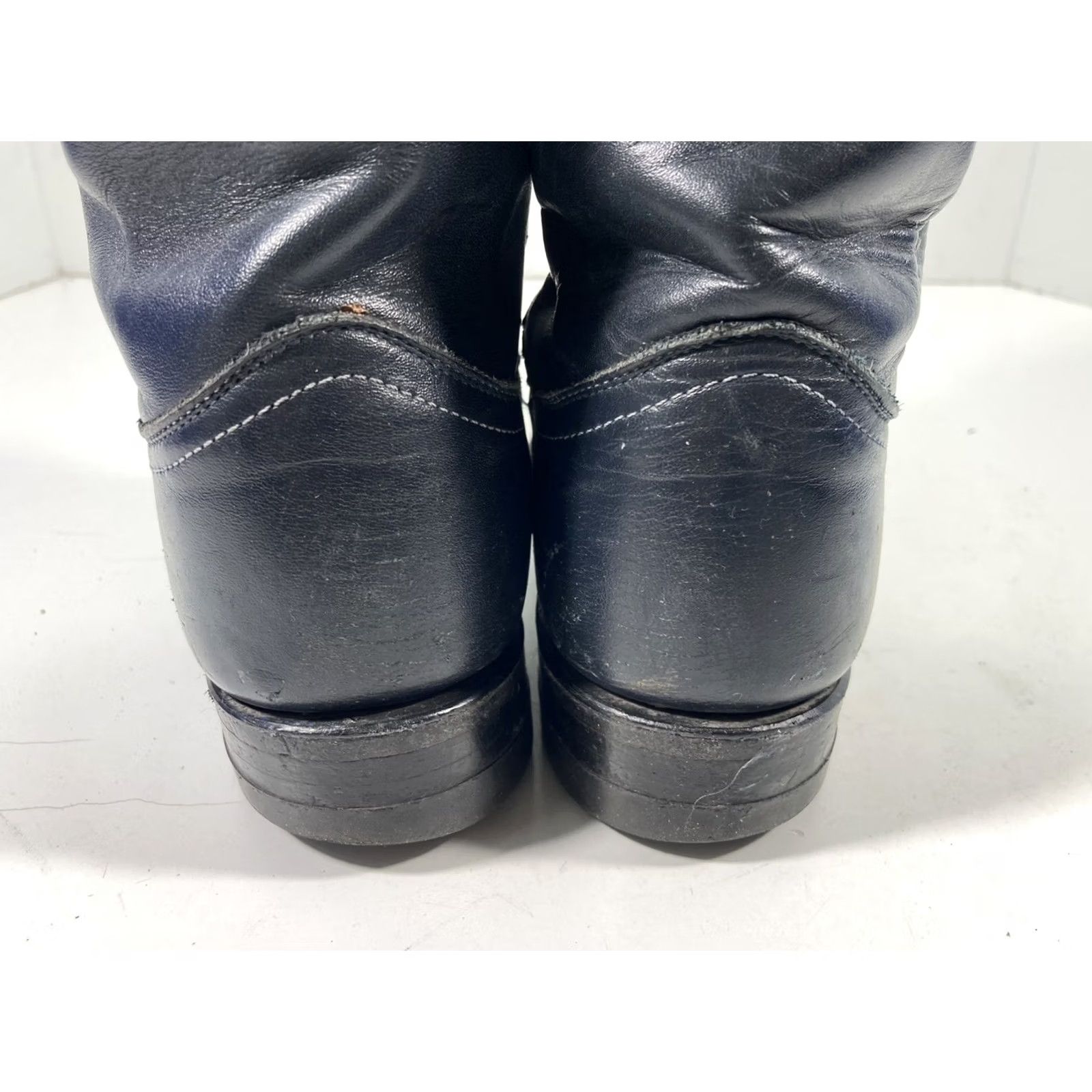 Justin Boots Justin Roper Boots Women Size 6 B Navy Blue Leather Western Rodeo Style 3057 Size US 6 / IT 36 - 7 Thumbnail