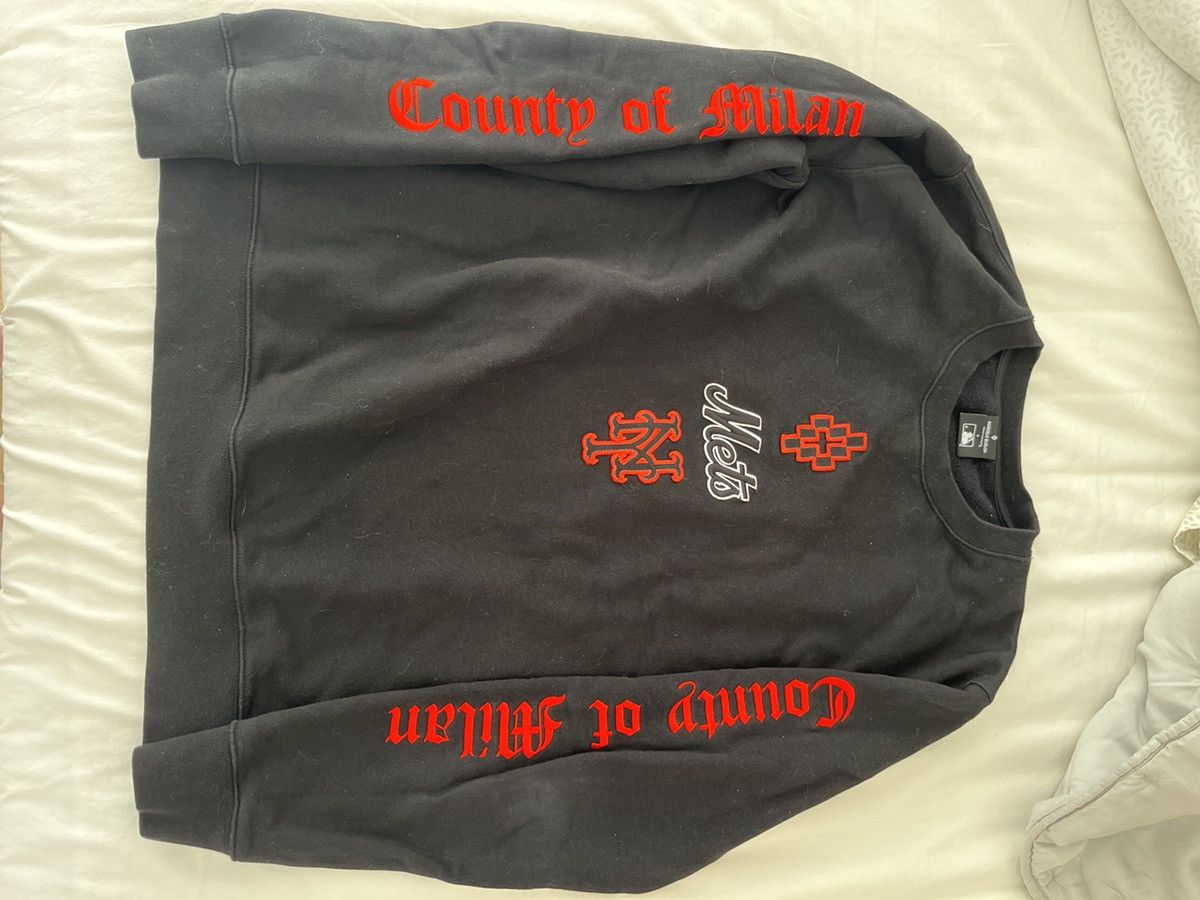 Marcelo Burlon Marcelo Burlon x New York Mets Crewneck Size US L / EU 52-54 / 3 - 1 Thumbnail