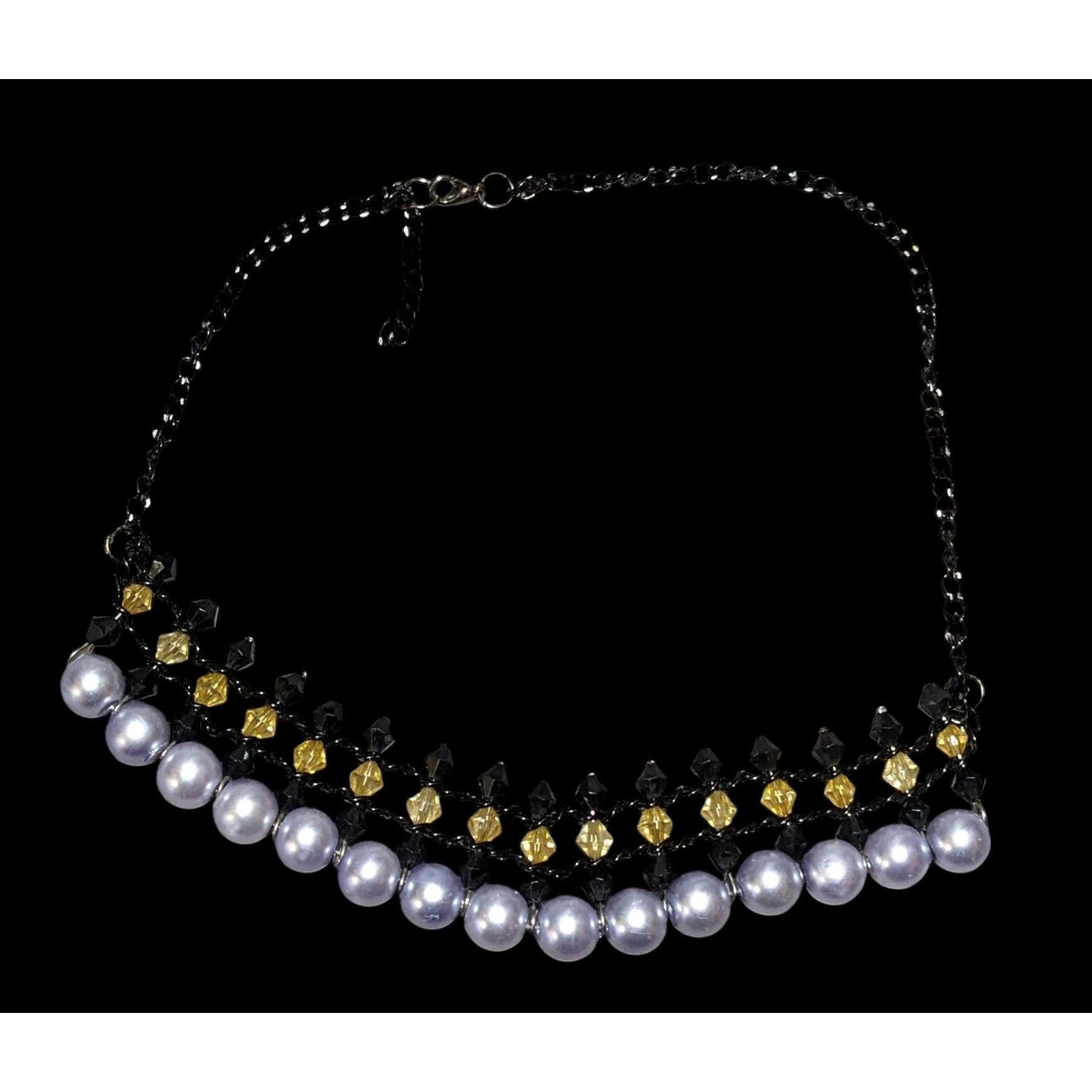 Other Gothic Pastel Purple Pearl Beaded Necklace Size ONE SIZE - 2 Thumbnail