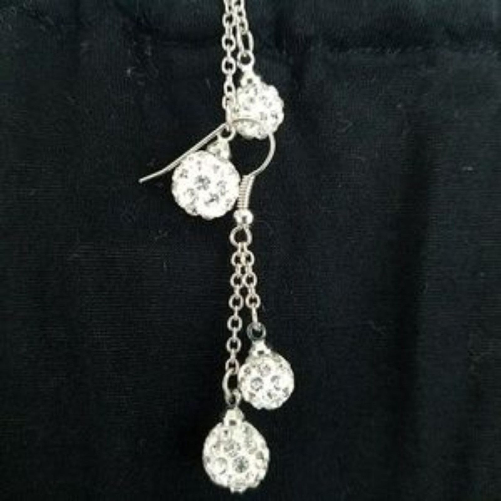 Other NEW Crystal Elements Fashion Sterling Silver Plated Earrings Size ONE SIZE - 5 Thumbnail