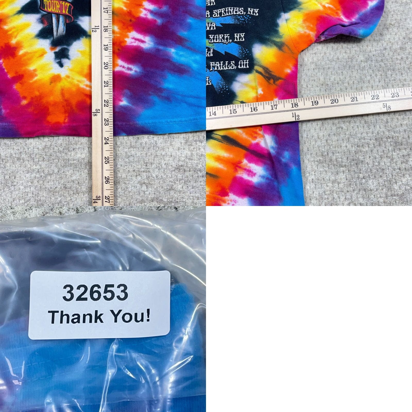 Vintage VINTAGE Greatful Dead Shirt Men Small Tie Dye Liquid Band Tee Blue Multi Adult Size US S / EU 44-46 / 1 - 9 Thumbnail