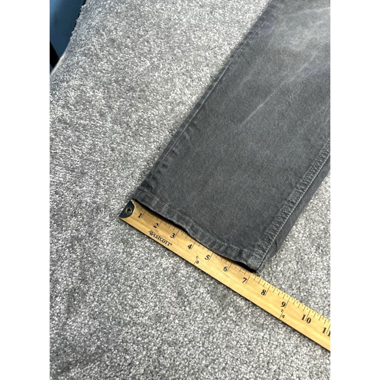 Levi's Levis 541 Athletic Tapered Jeans Mens 38 Gray Cotton Stretch Mid Rise 37x29 Denim Slim City Preppy Size US 38 / EU 54 - 6 Thumbnail