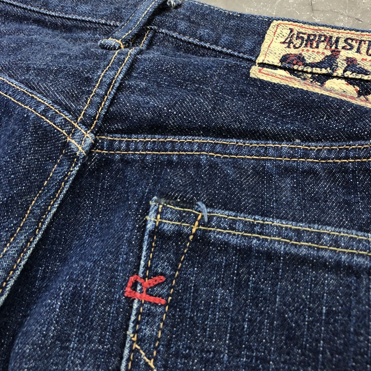 45rpm × Denime × Japanese Brand 45 RPM Straight Cut Denim Jeans Size US 28 / EU 44 - 11 Thumbnail