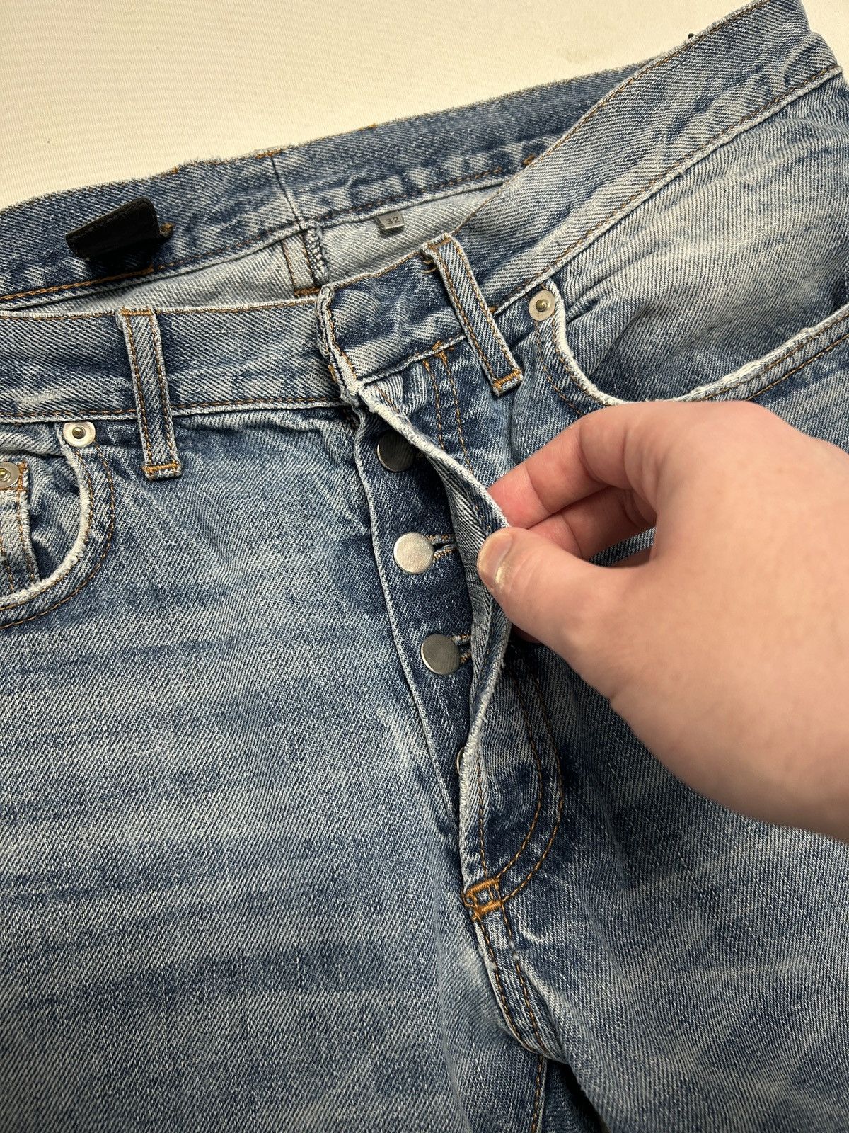 Dior FW2010 Whiskered Repaired Denim Size US 32 / EU 48 - 7 Thumbnail