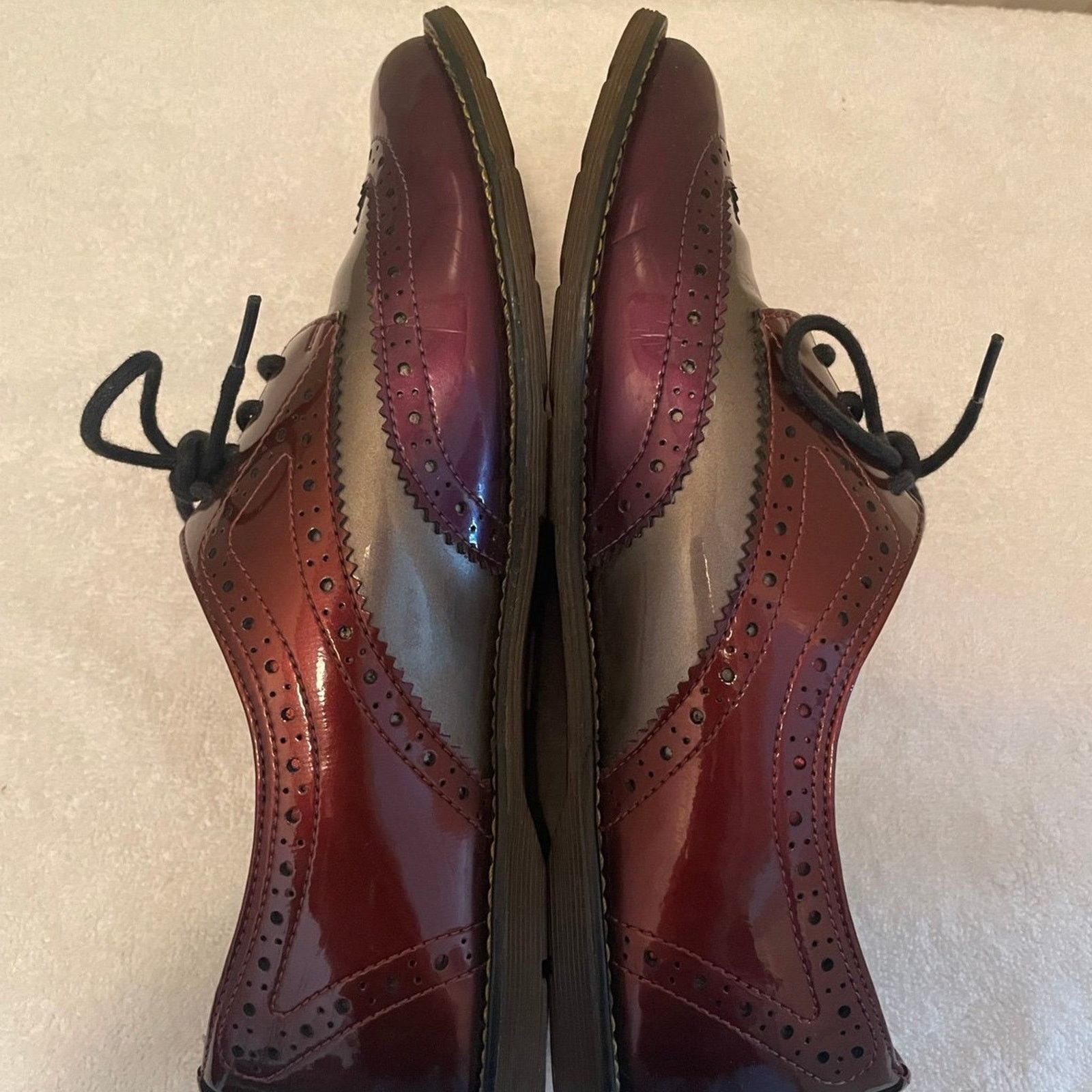 Dr. Martens Doc Martens Polina Patent Leather Wingtip Oxford Shoe Size US 5 / IT 35 - 5 Thumbnail