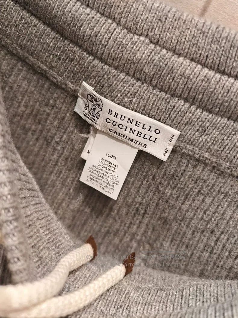 Brunello Cucinelli Brunello Cucinelli size XL Cashmere drawstring sport pants Size US 31 - 5 Thumbnail