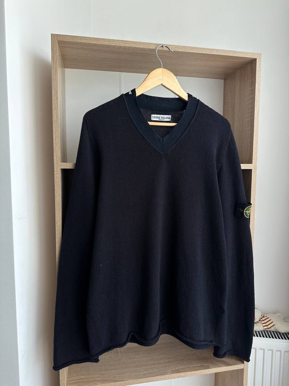 Stone Island × Vintage Vintage Stone Island Black Sweater Size US L / EU 52-54 / 3 - 22 Thumbnail