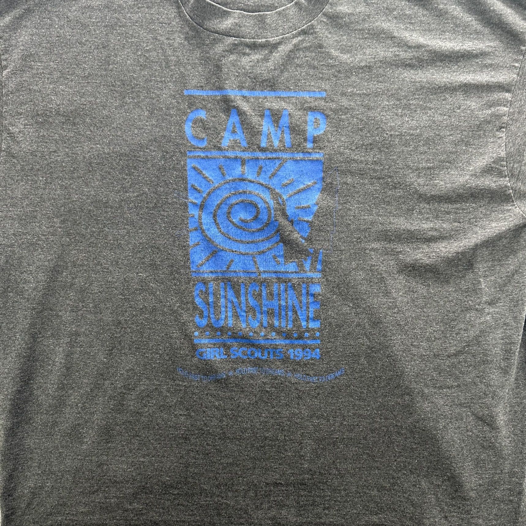 Fruit Of The Loom VINTAGE Camp Sunshine Shirt Mens 2XL Gray Girl Scouts 1994 Junior League USA 90s Size US XXL / EU 58 / 5 - 3 Thumbnail