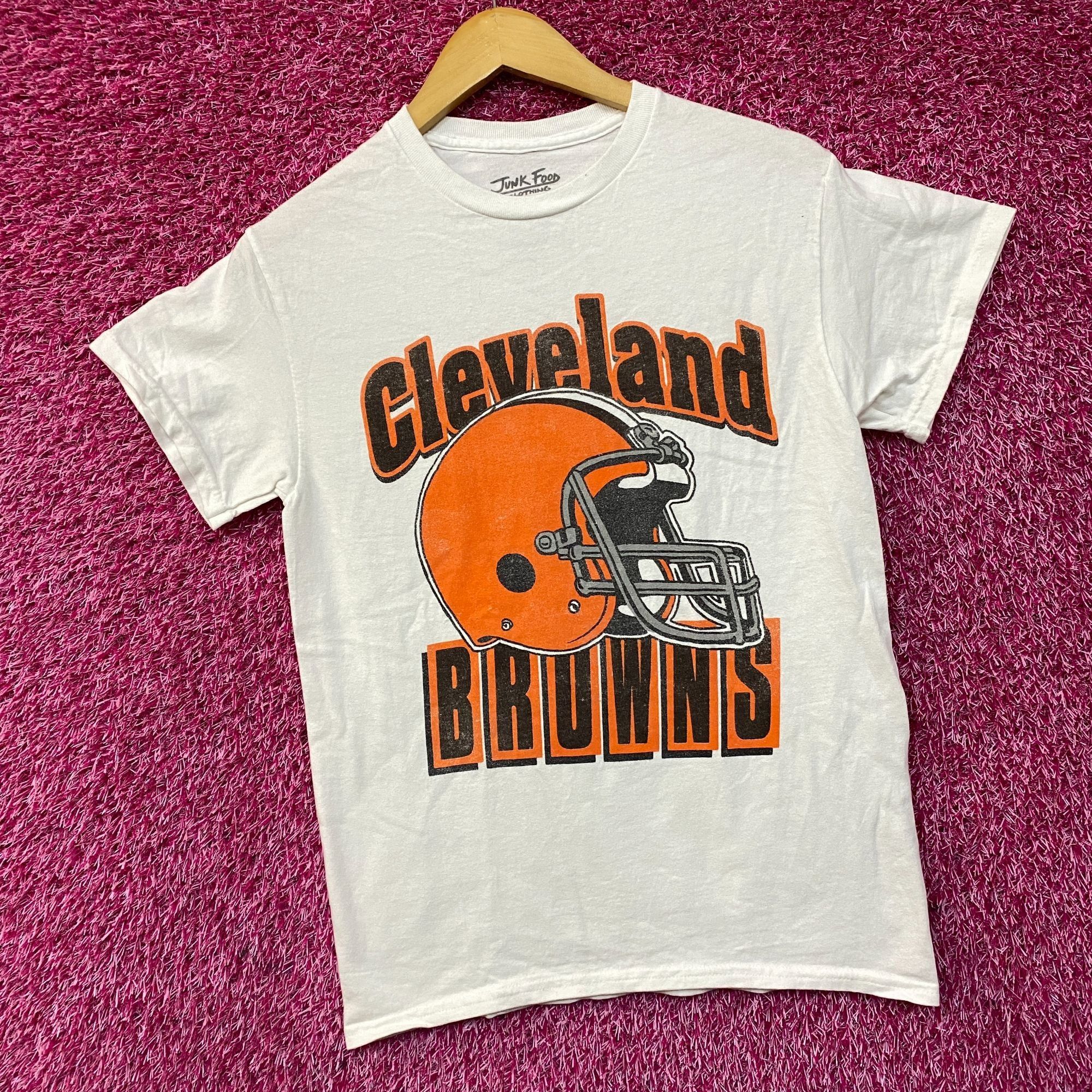 Junk Food Junk Food Clothing NFL Cleveland Browns Throwback Helmet T-S Size US XS / EU 42 / 0 - 3 Thumbnail