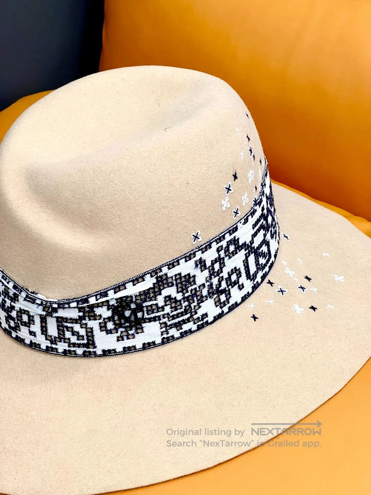 Maison Michel Maison Michel Beige Hat for Women. Size ONE SIZE - 7 Thumbnail