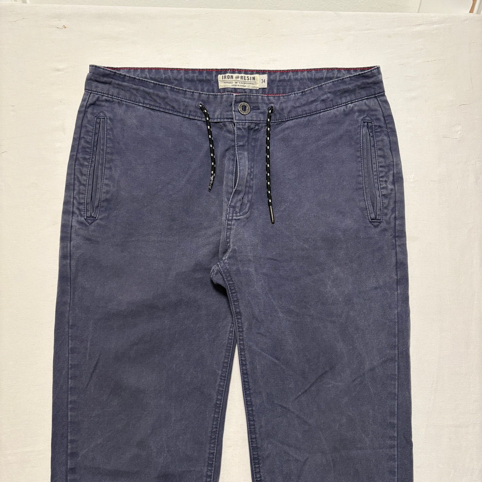 Iron & Resin Iron And Resin Drawstring Ripstop Joggers Pants Navy 34 Size US 34 / EU 50 - 2 Thumbnail