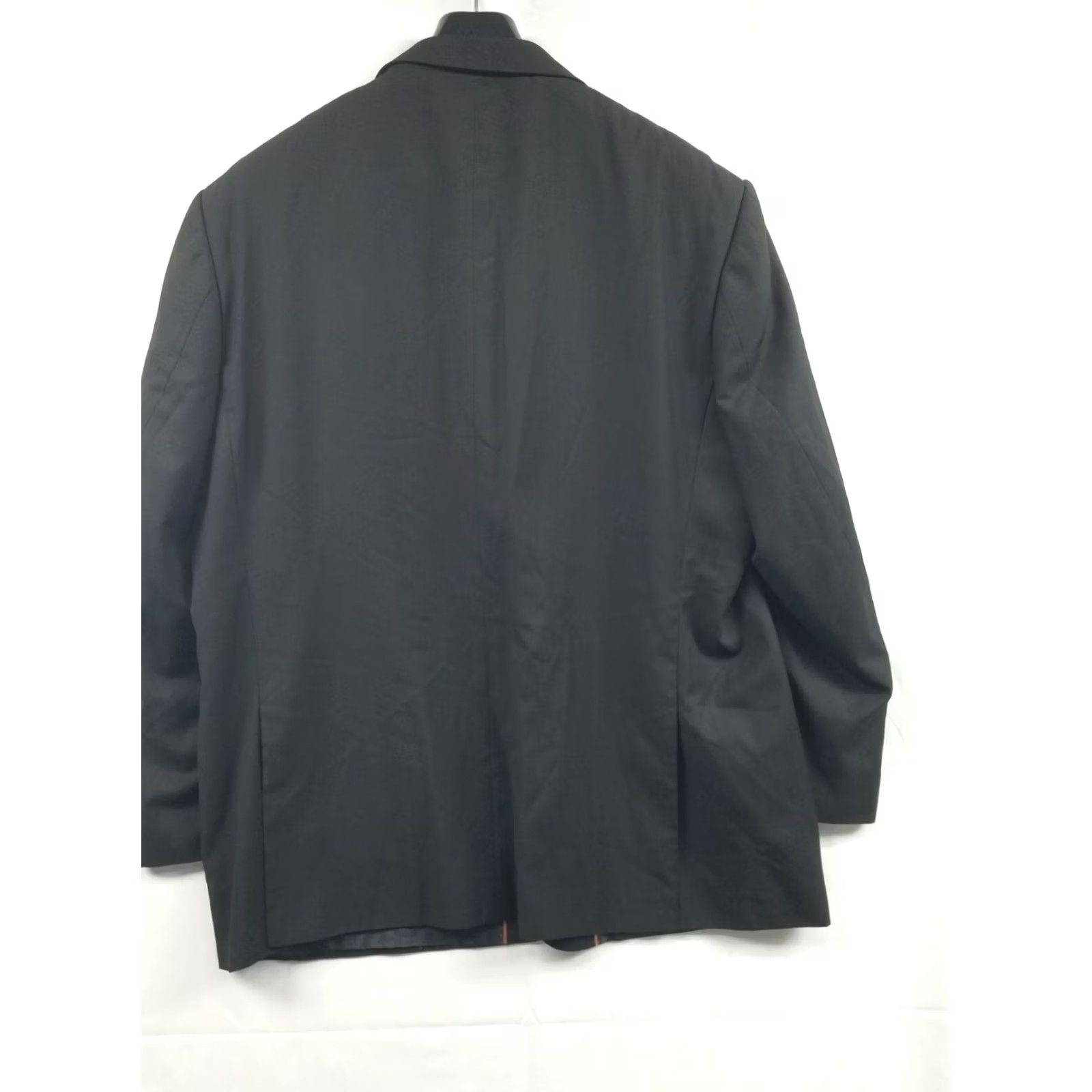 Vintage Marchatti Italy Blazer Black Solid Two-Button Pockets Regular 52R Made in Italy Mens Size 52R - 2 Thumbnail