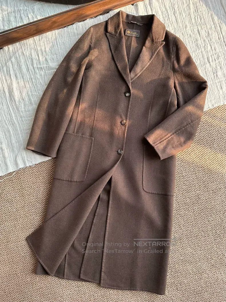 Loro Piana Loro Piana Cashmere double-sided long coat, brown Size M / US 6-8 / IT 42-44 - 1 Thumbnail