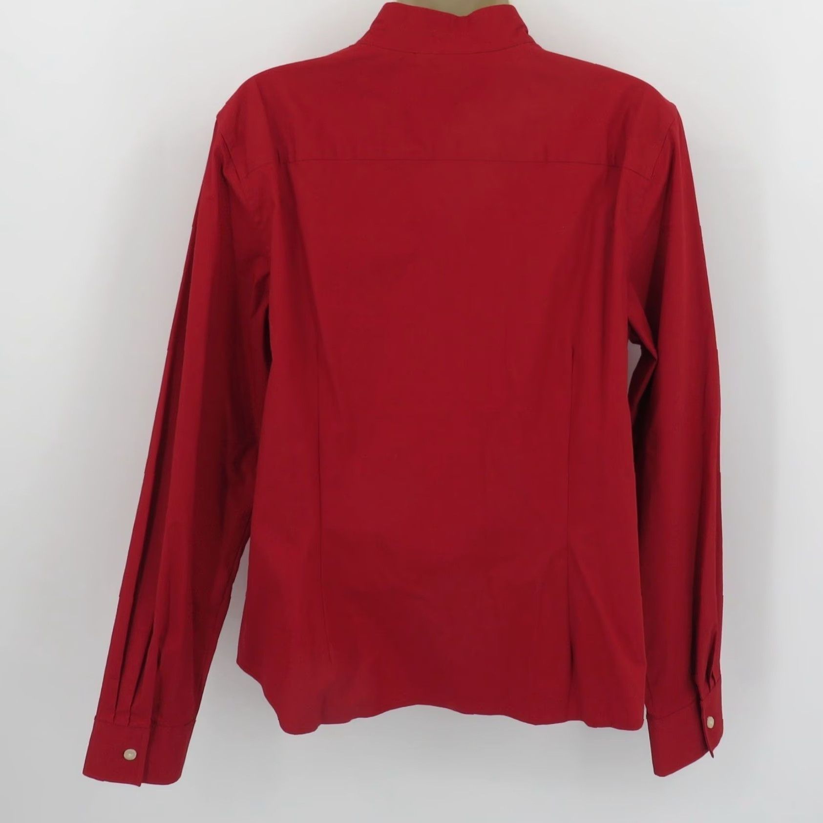 Coldwater Creek Coldwater Creek Blouse Shirt Beaded Flowers Floral Button Long Sleeve Womens L Red Yellow Top Size L / US 10 / IT 46 - 5 Thumbnail