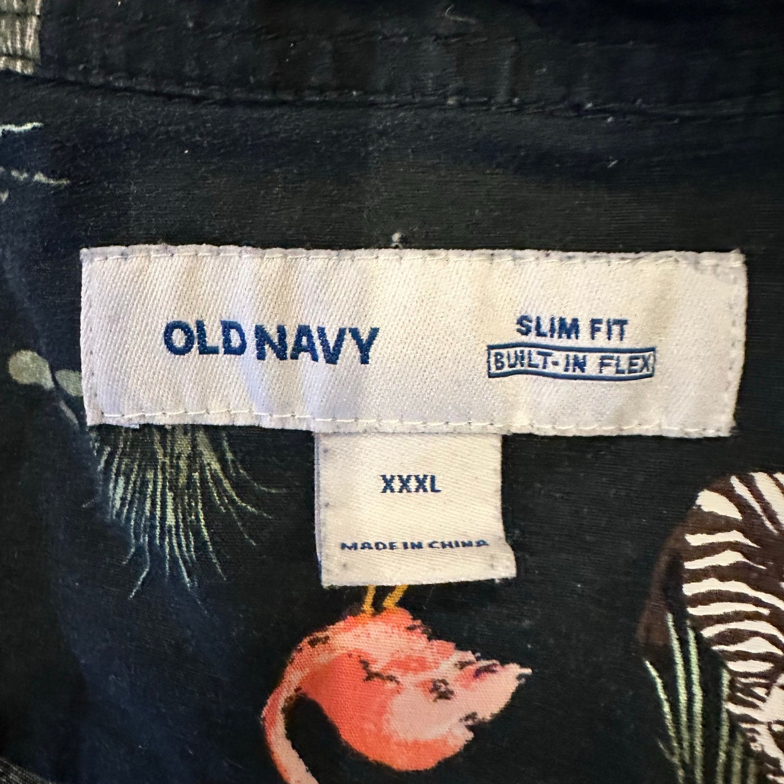 Old Navy Old Navy XXXL Safari Print Button Down Shirt Short Sleeve Size US XXL / EU 58 / 5 - 8 Thumbnail