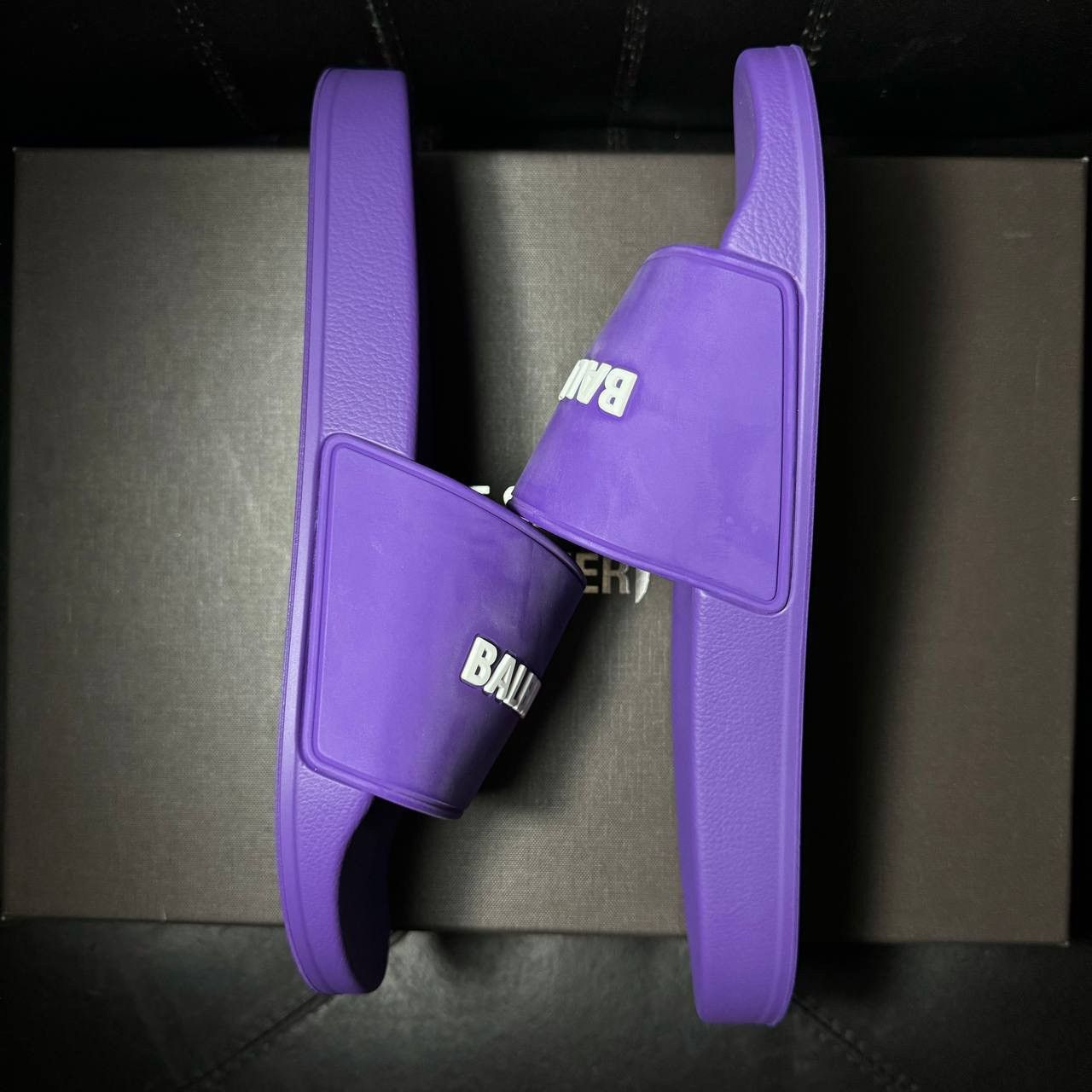 Balenciaga slippers Balenciaga pool slide purple Size US 11 / IT 41 - 3 Thumbnail
