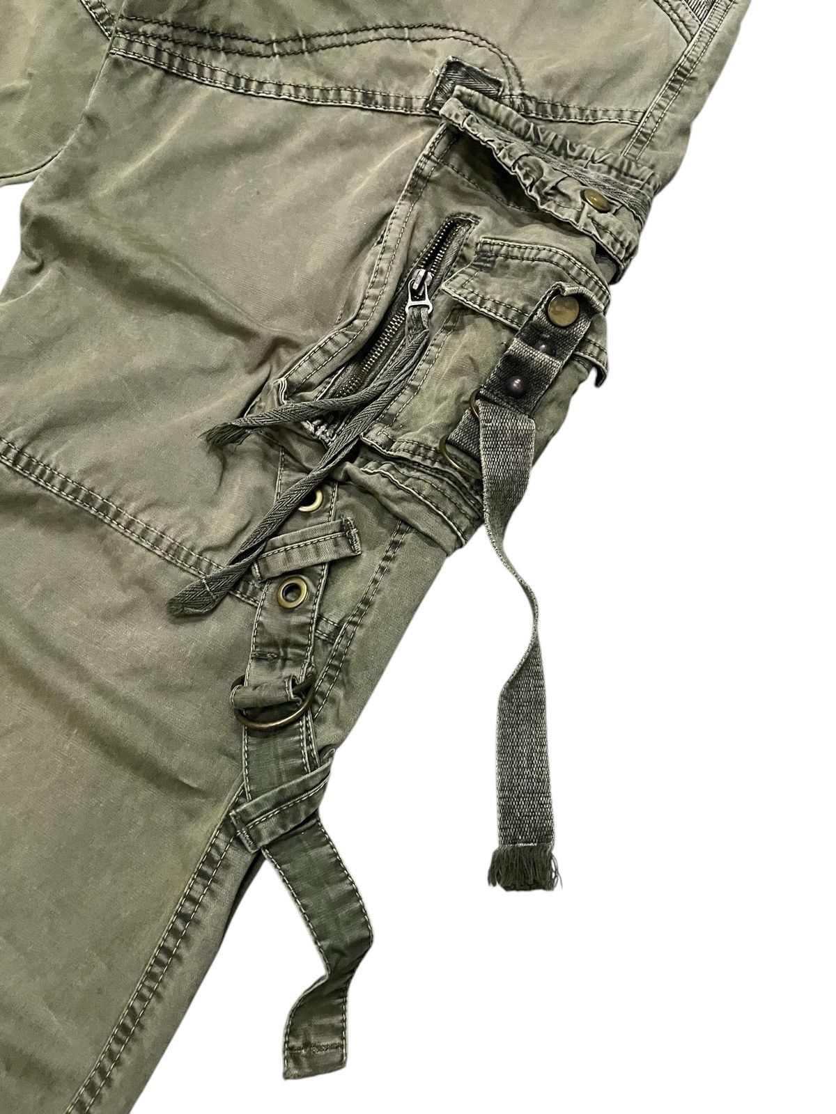 Le Grande Bleu (L.G.B.) × Tete Homme Bapai Japan Multi Pocket Bondage Baggy Cargo Pants Size US 34 / EU 50 - 5 Thumbnail